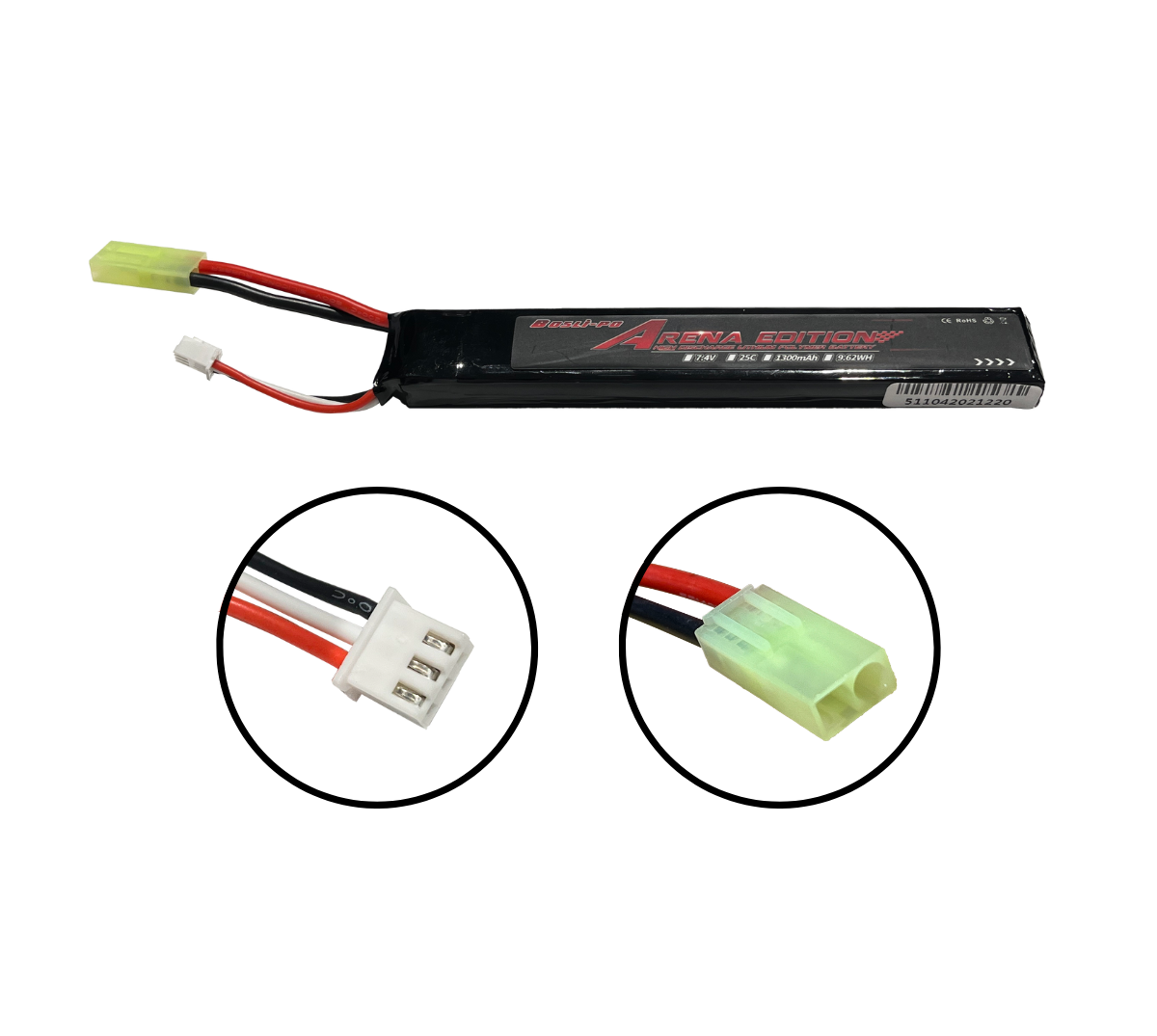 Bosli-po 7.4V Arena Version TAMIYA Battery-1300mAh