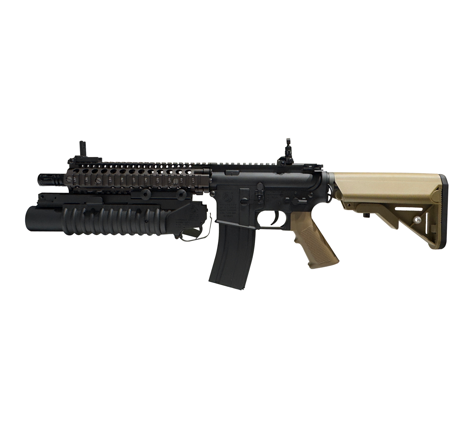 E&C MK18 Mod 1 W/Grenade Launcher AEG Gel Blaster Replica