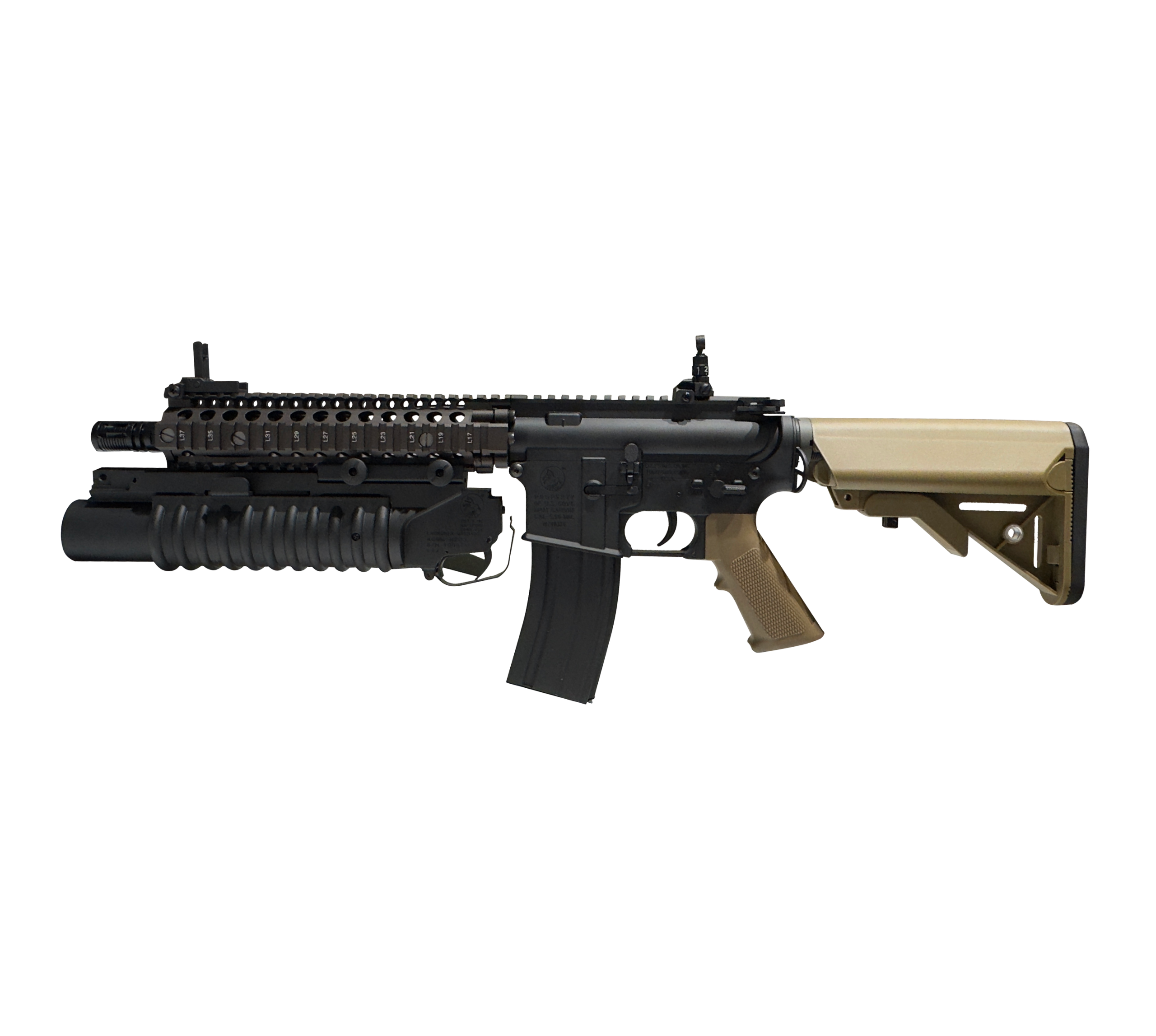 E&C MK18 Mod 1 W/Grenade Launcher AEG Gel Blaster Replica