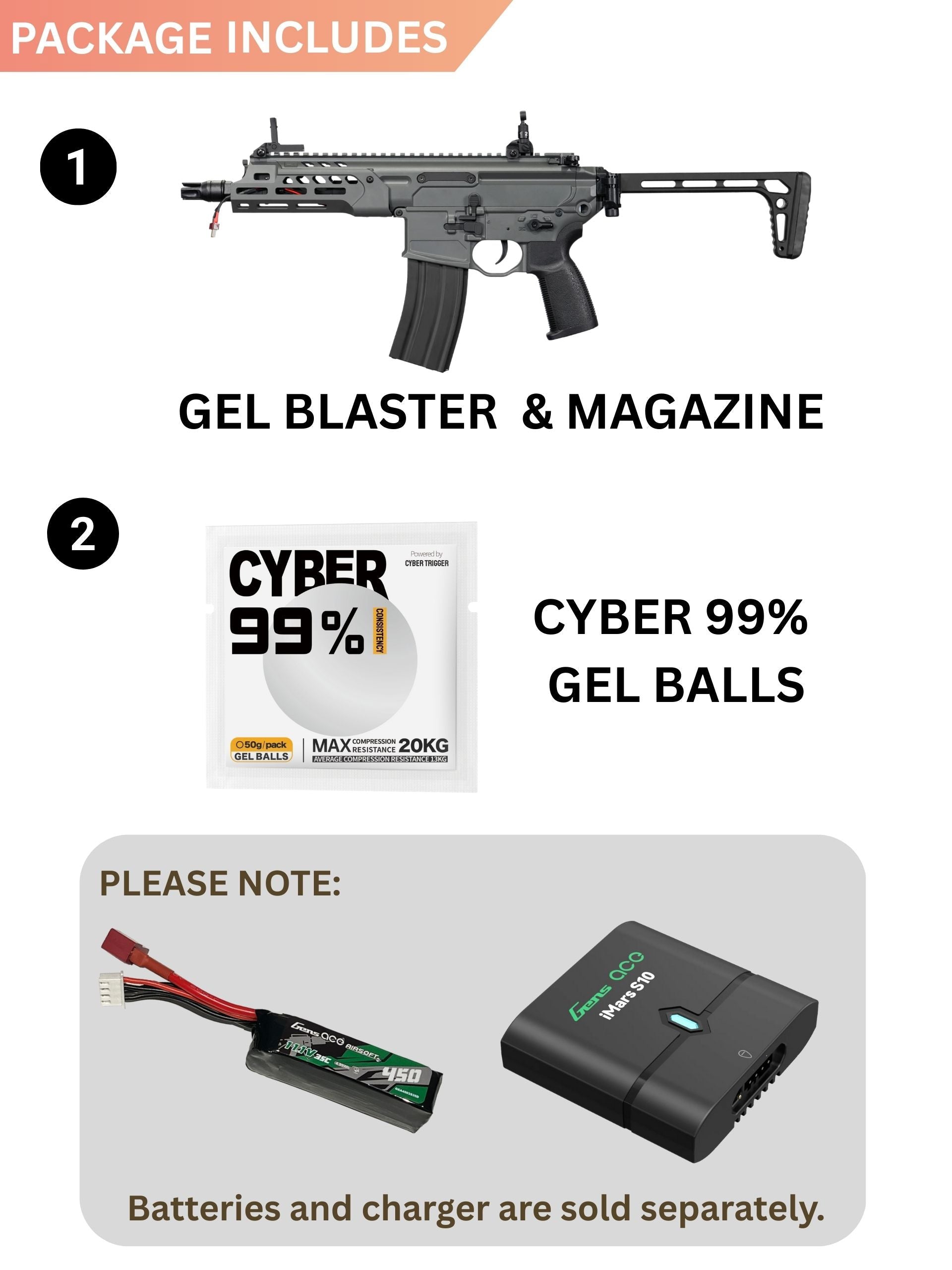 ACX LT Gel Blaster - 7.75'' | Apex Force Ultra Line