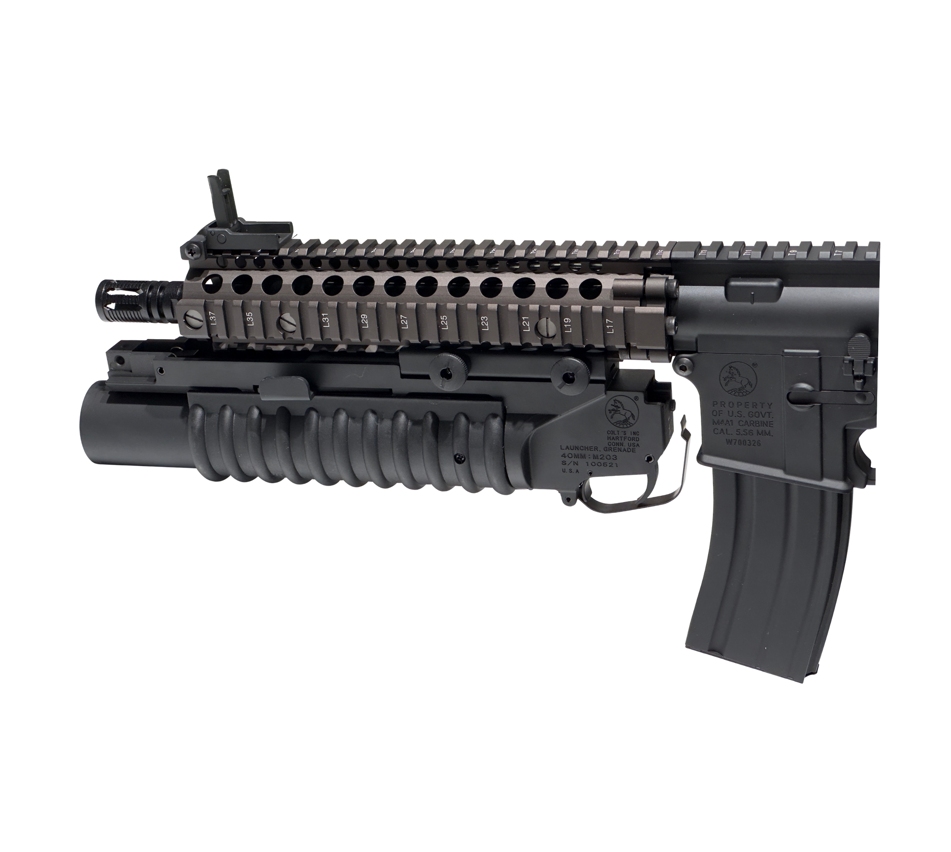 E&C MK18 Mod 1 W/Grenade Launcher AEG Gel Blaster Replica