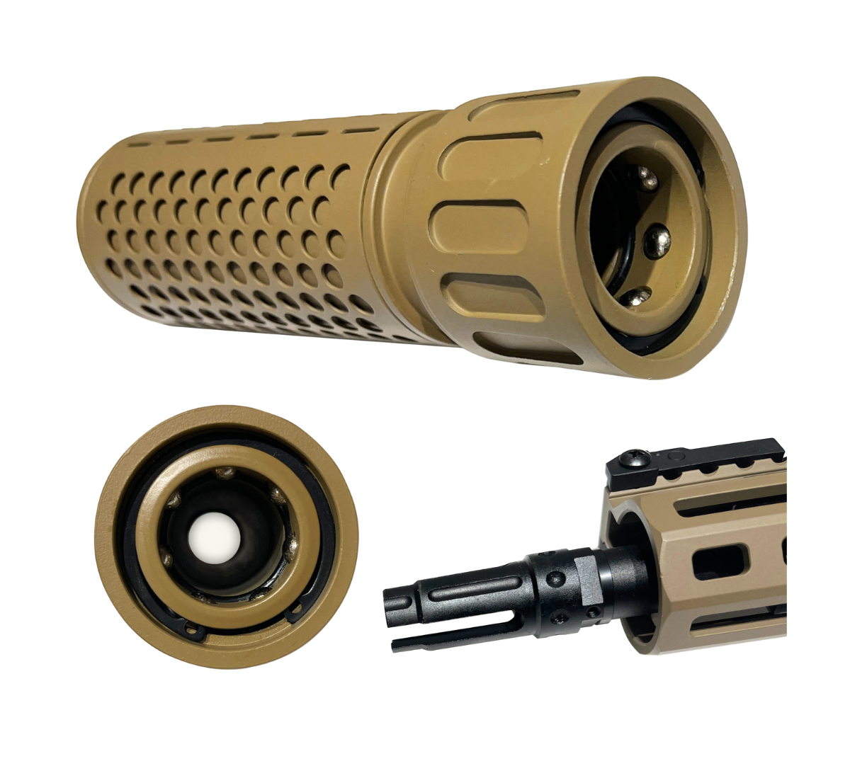 Gel Blaster Mock KAC QDC Suppressor