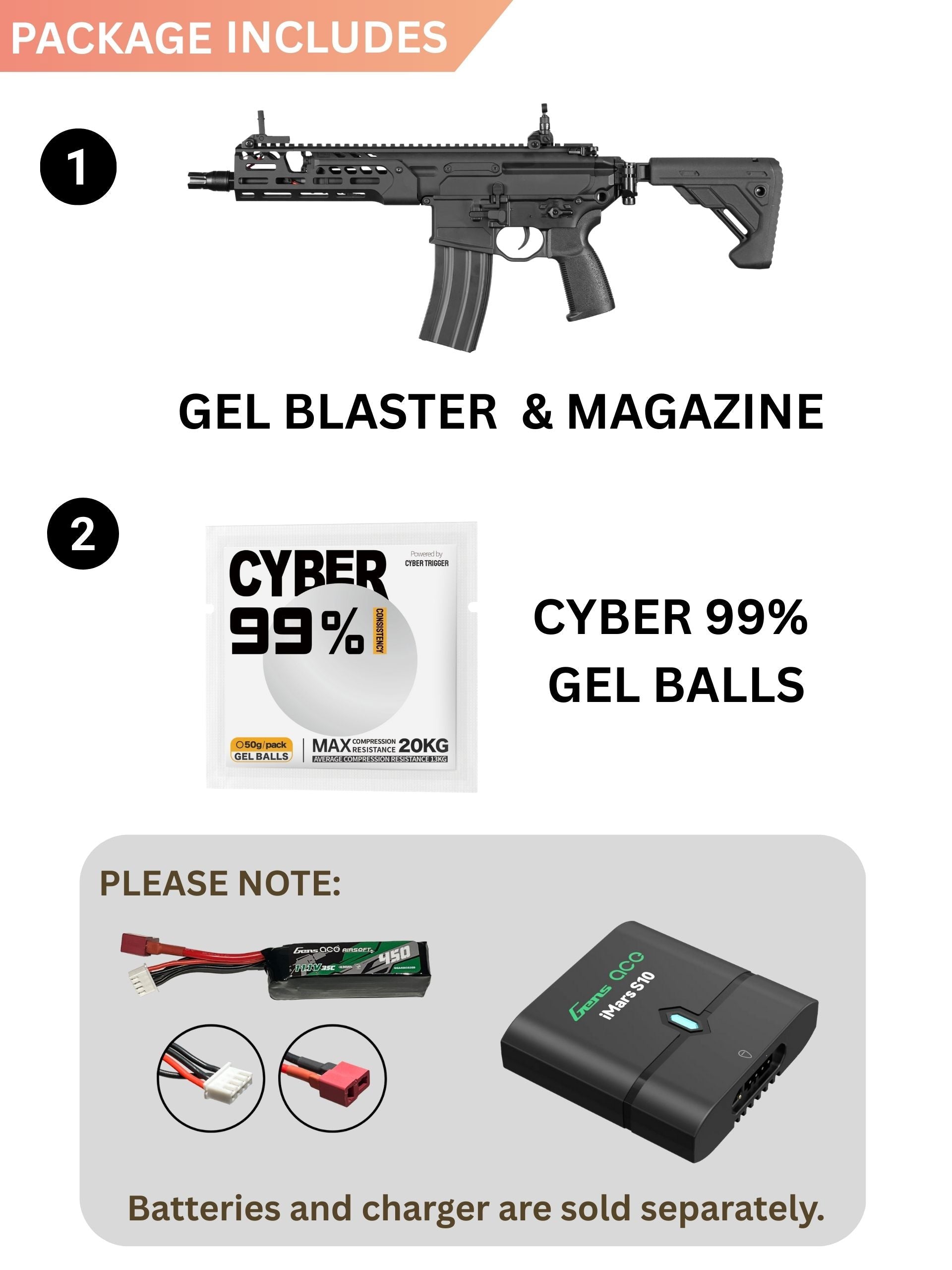 ACX SMDL LT Gel Blaster -9'' | Apex Force Ultra Line
