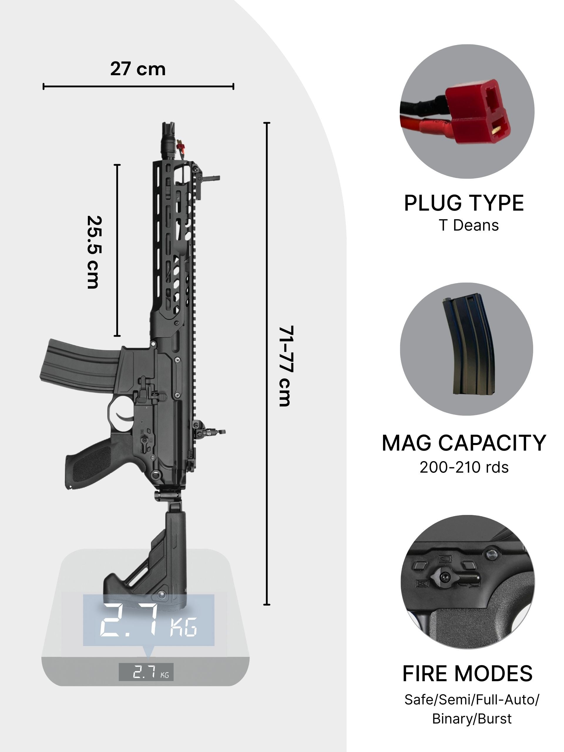 ACX SMDL LT Gel Blaster-11.5'' | Apex Force Ultra Line