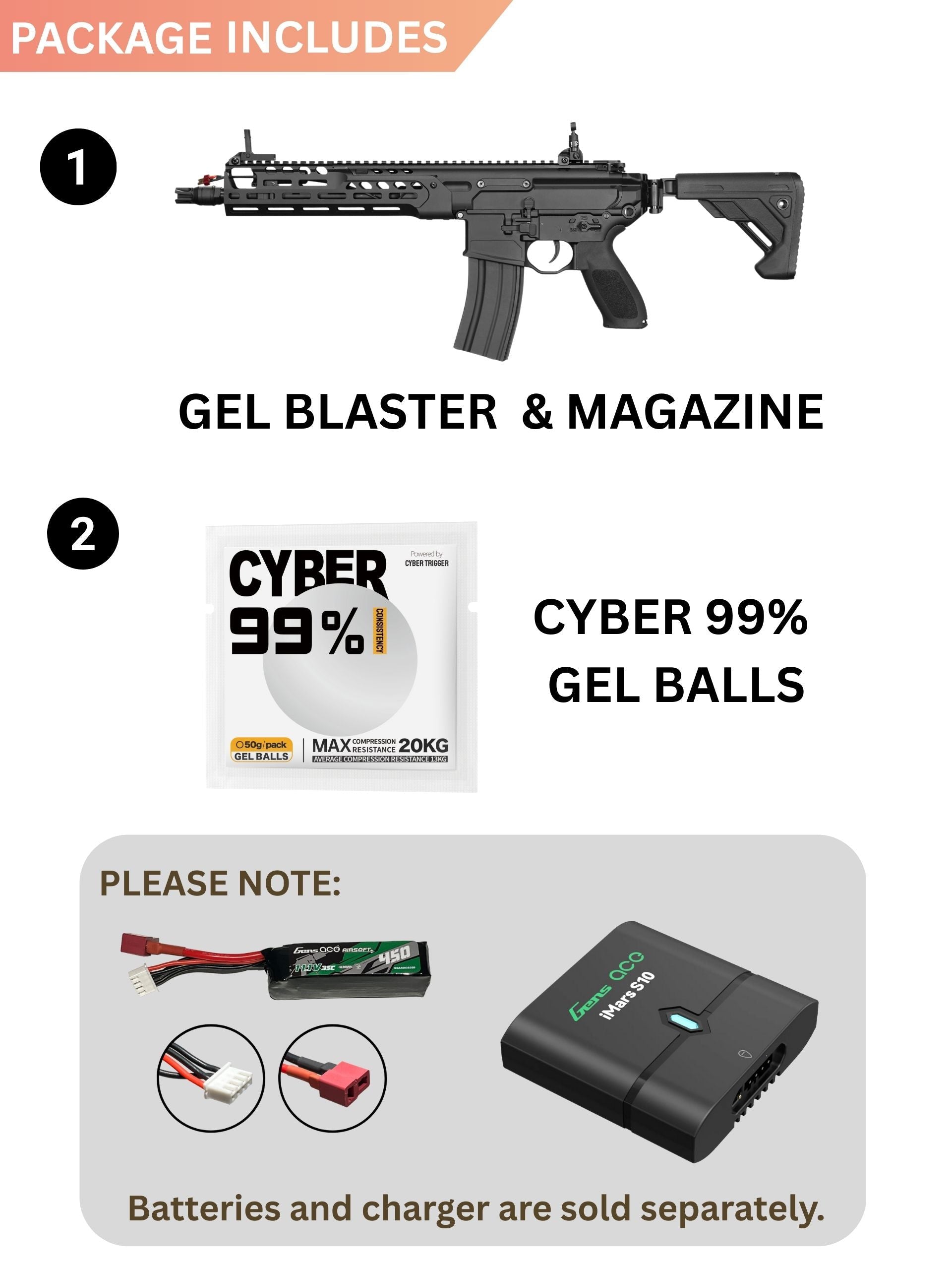 ACX SMDL LT Gel Blaster-11.5'' | Apex Force Ultra Line