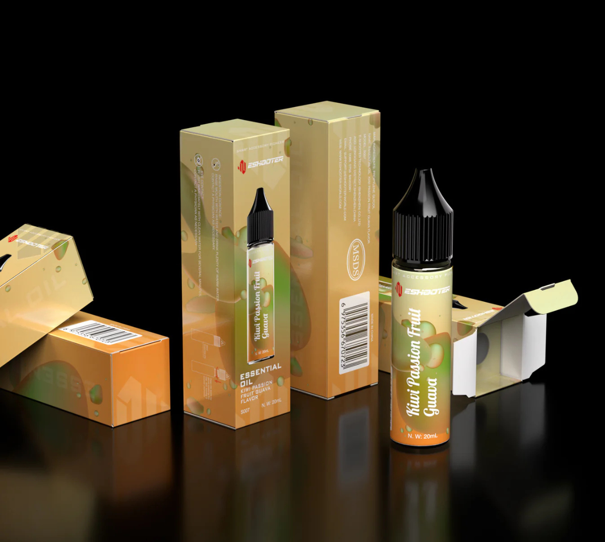 Eshooter Essential Oil for Flare Smoky Tracer Unit - Kiwi Passion Fruit Guava
