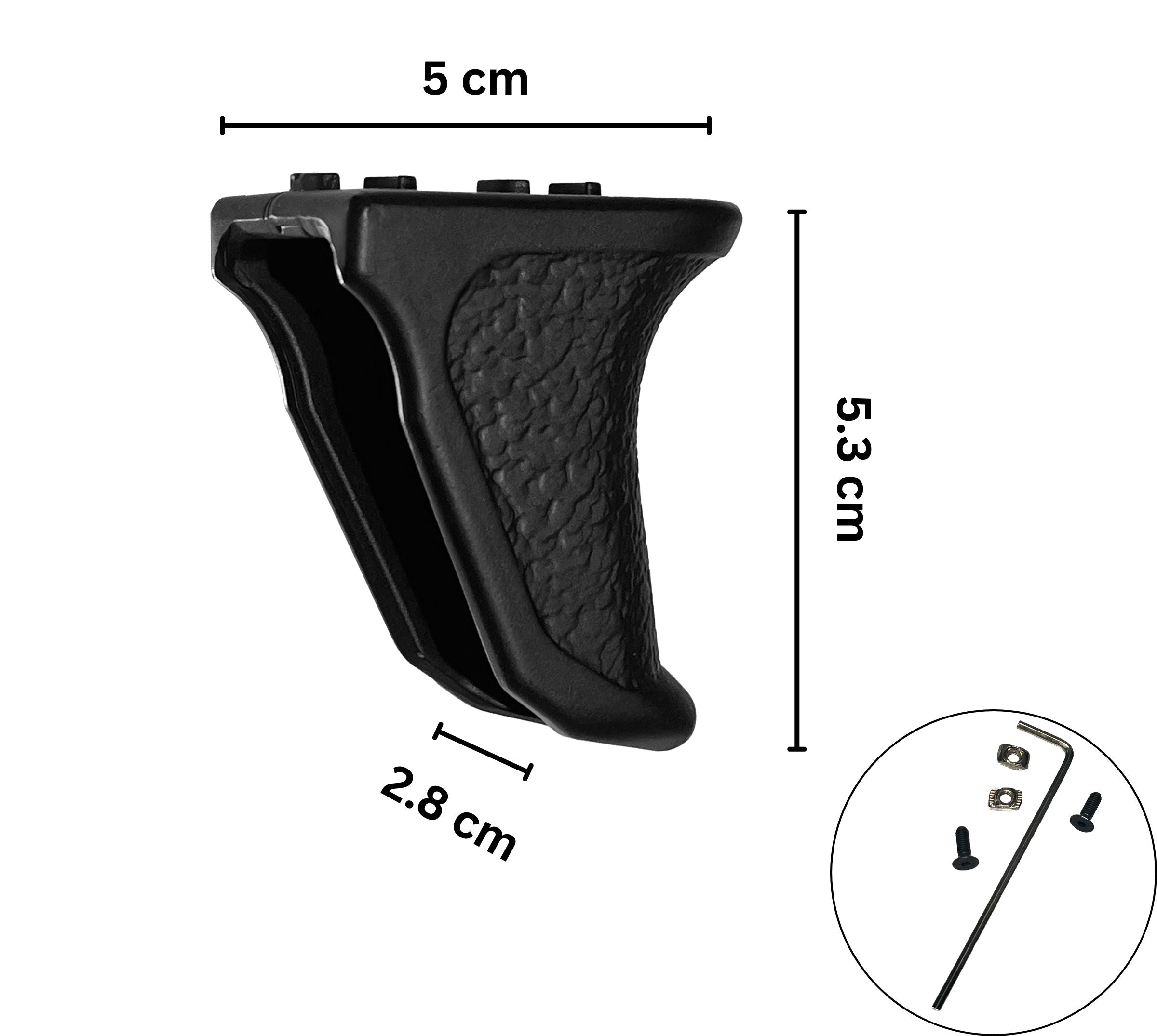 Zinc Alloy EC-Style Handstop (M-LOK) for Gel Blasters