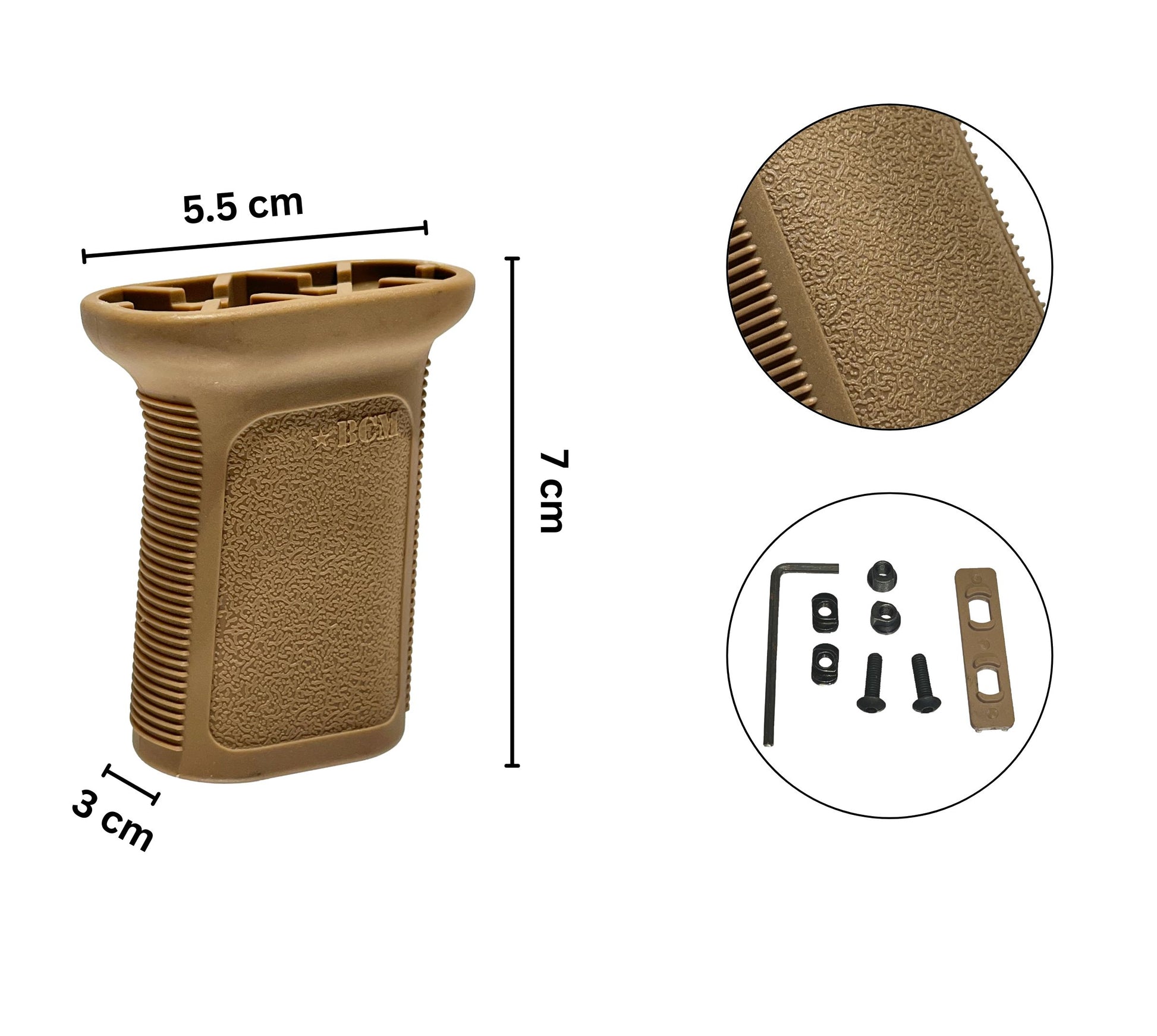 BCM GUNFIGHTER Vertical Grip (M-LOK) for Gel Blasters