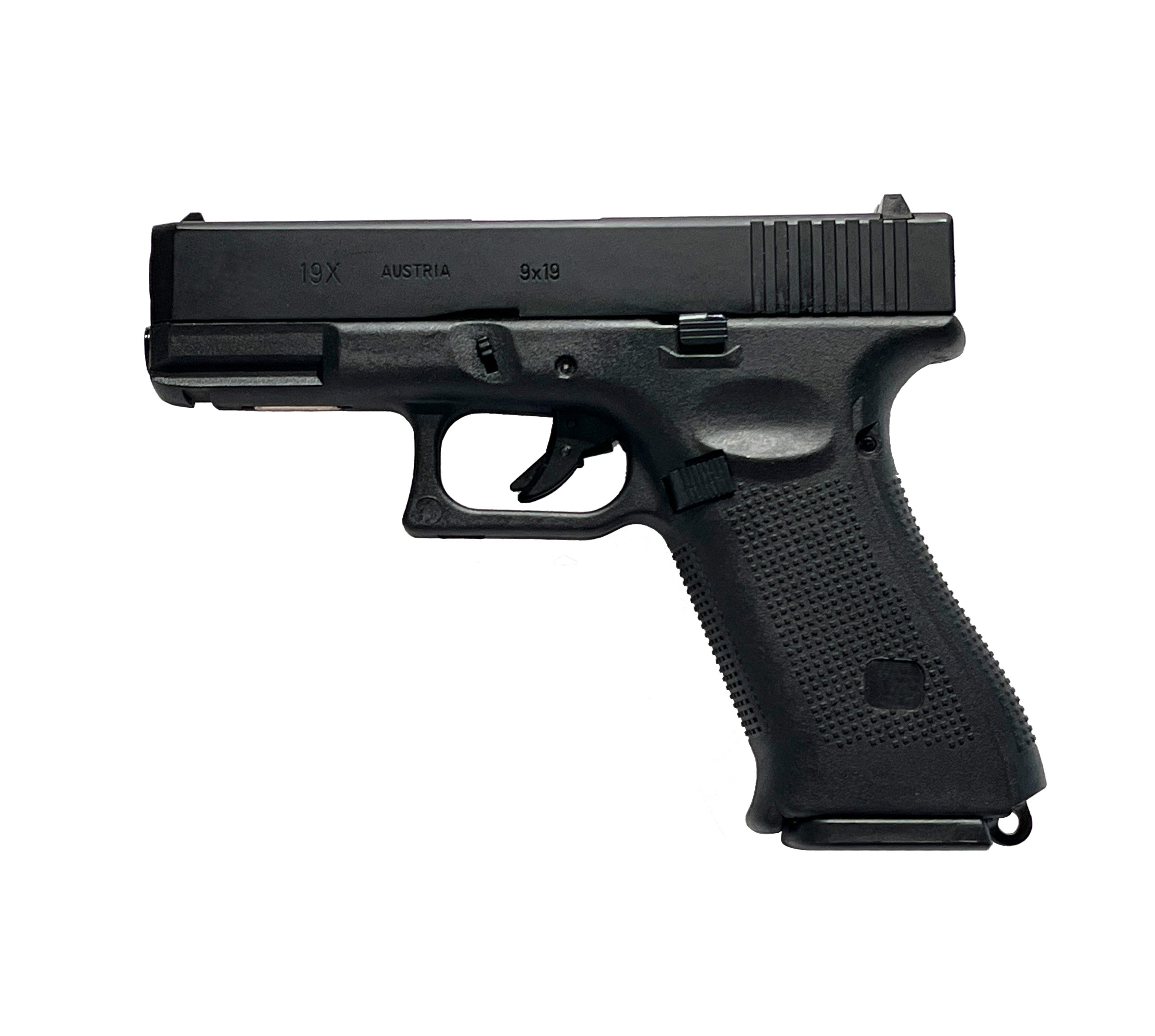 E&C G19X Gas Blowback Pistol Gel Blaster Replica - Black