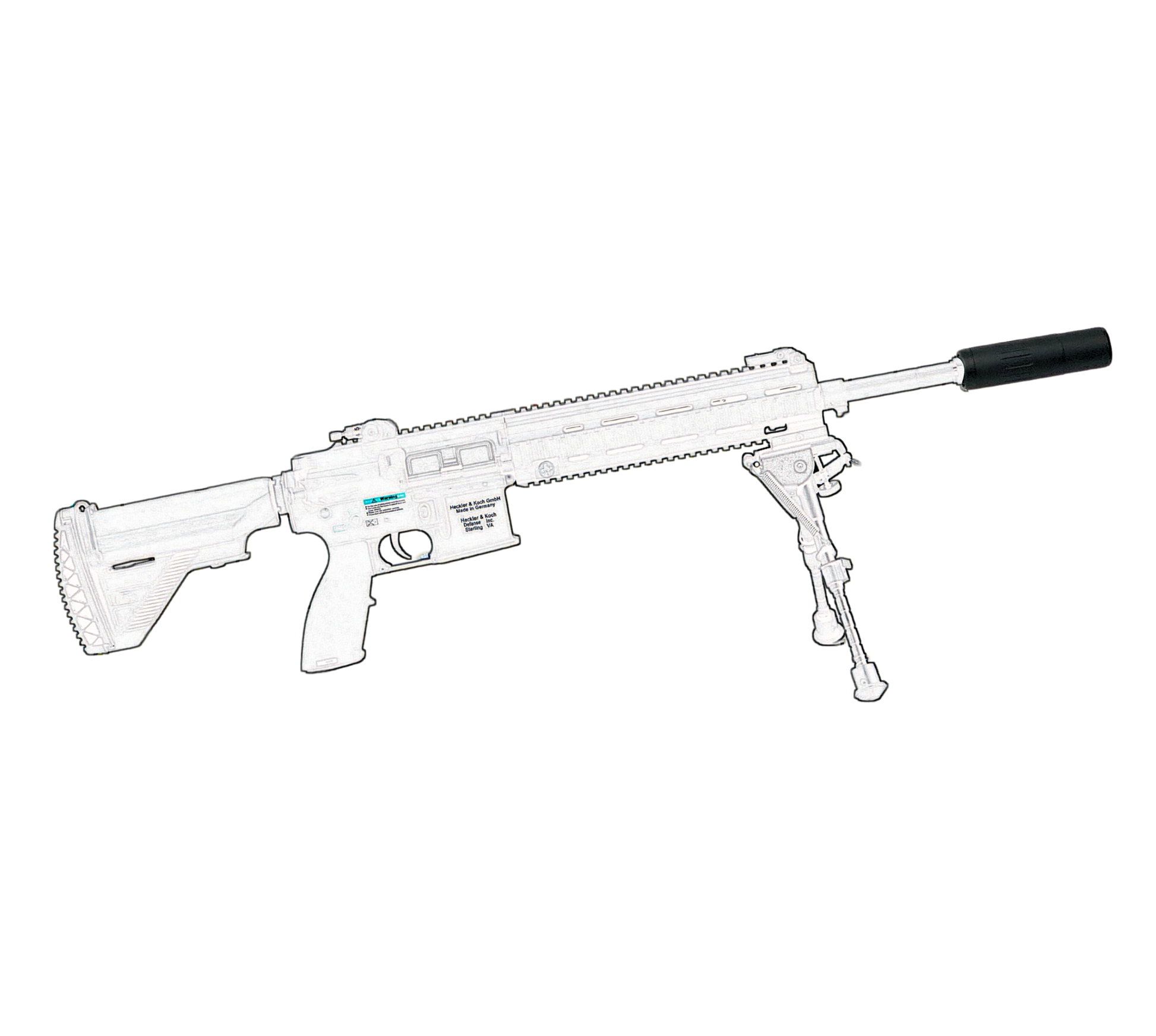 Gel Blaster Mock AAC QD Suppressor