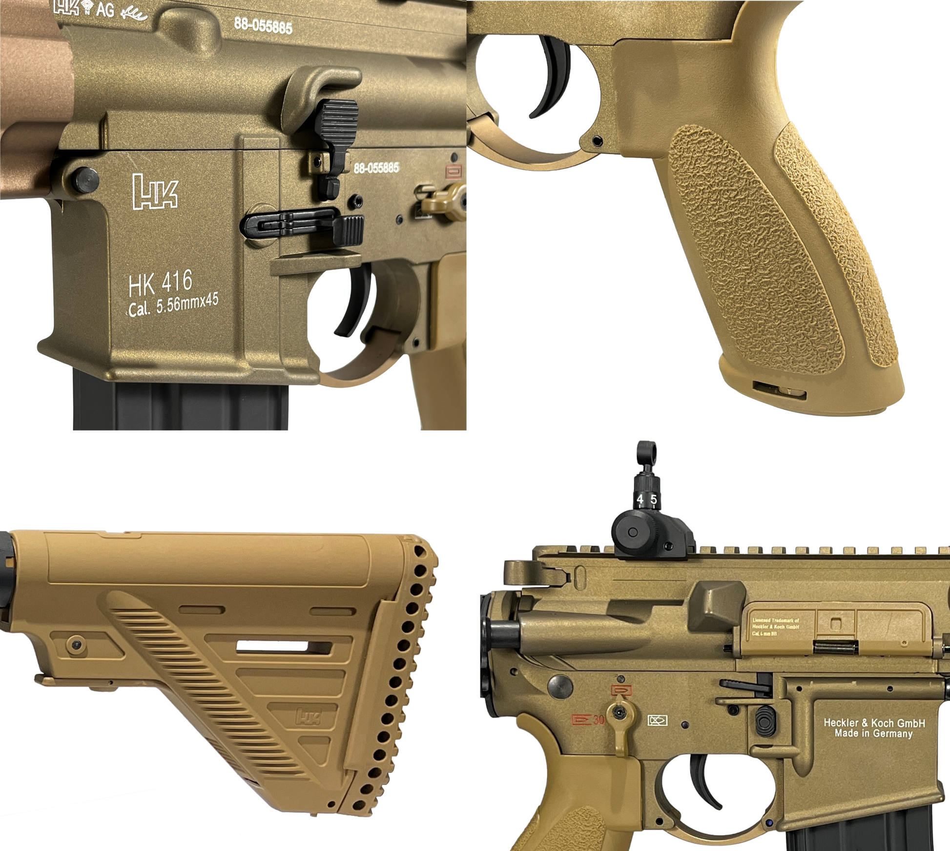 HK416A5 Geissele AEG Gel Blaster Replica | E&C Ultra Line