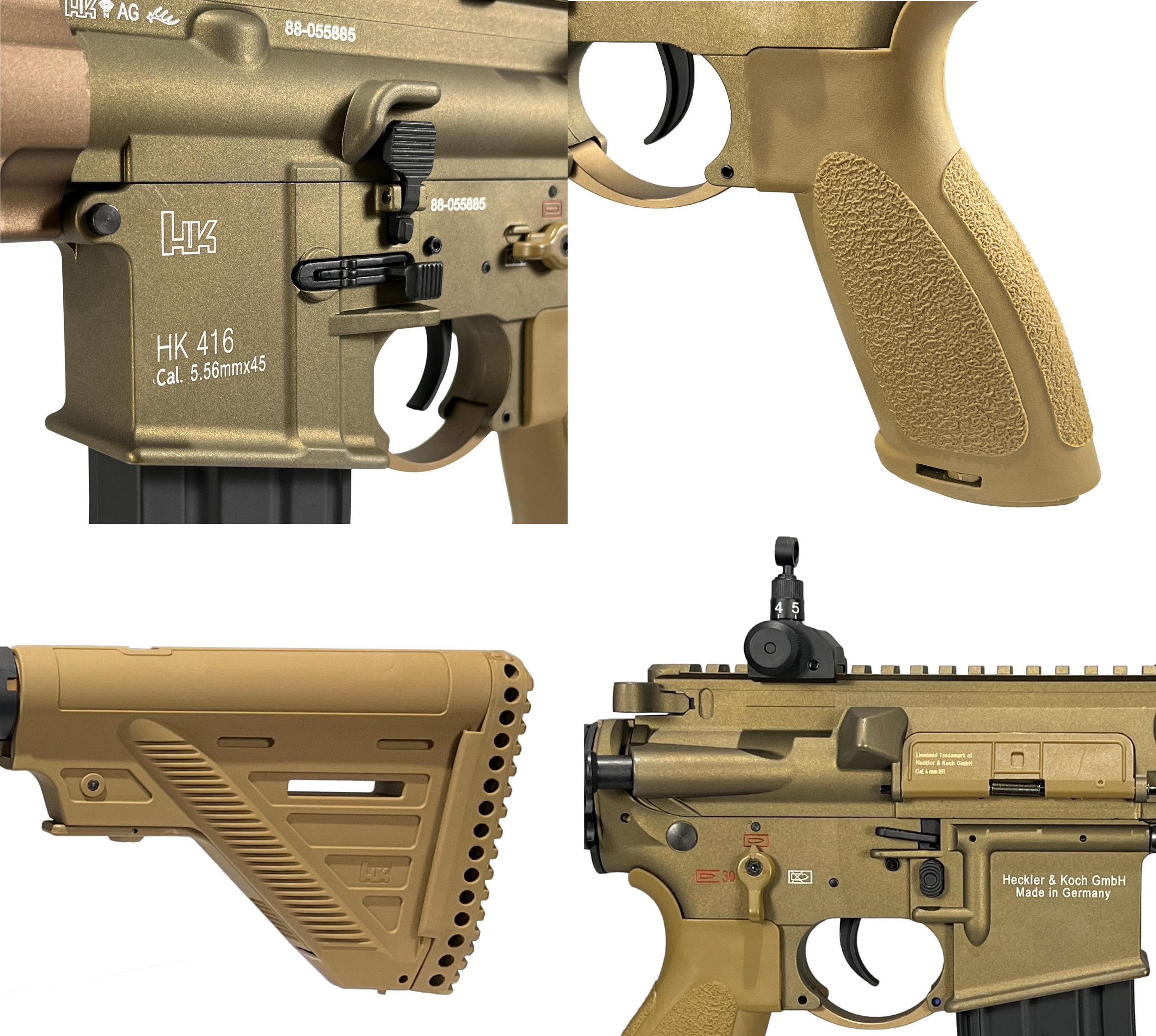 HK416A5 Geissele AEG Gel Blaster Replica | E&C Ultra Line