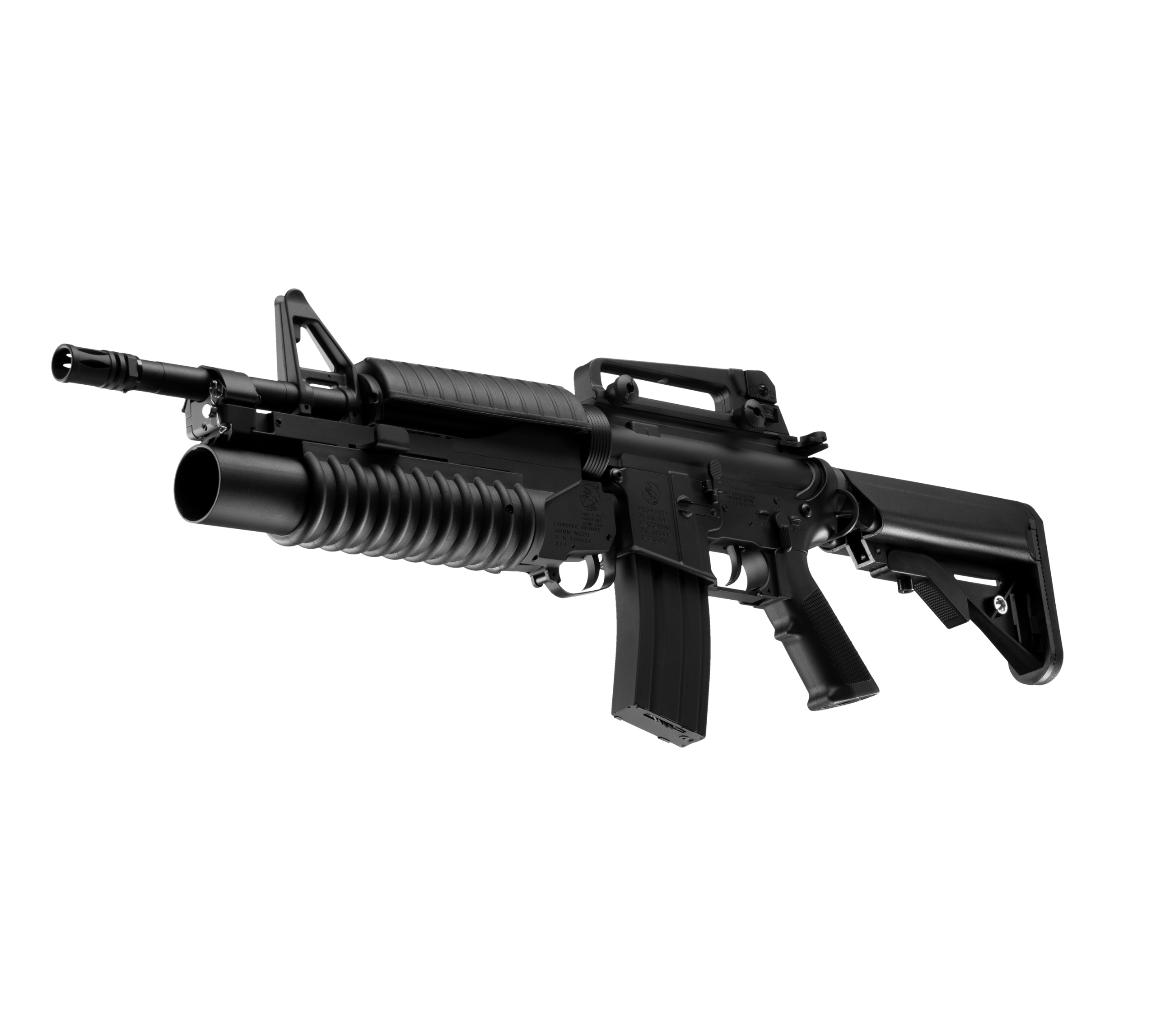 COLT M4A1 W/M 203 Launcher AEG Gel Blaster | E&C Ultra Line