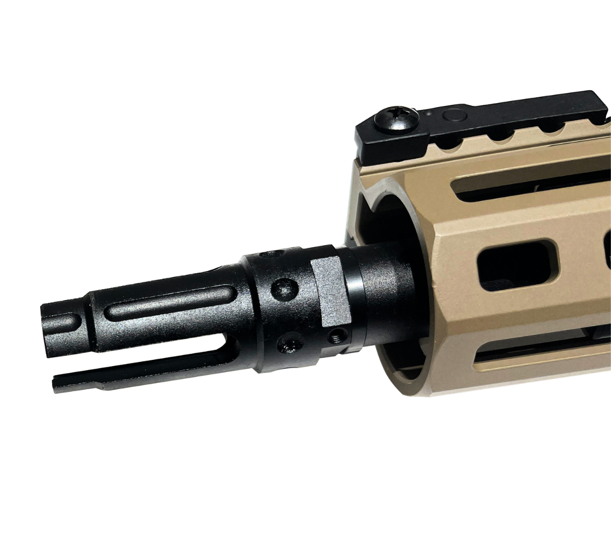 E&C 14mm Negative Dimpled 3-Prong Gel Blaster Flash Hider
