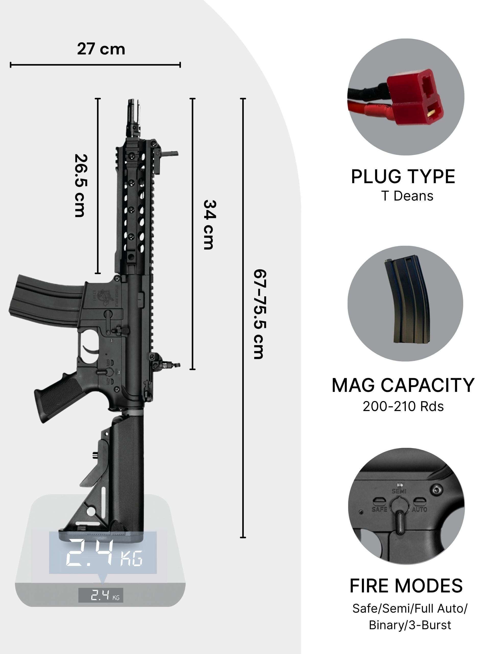 KAC SR16-E3 URX3 AEG Gel Blaster | E&C Ultra Line