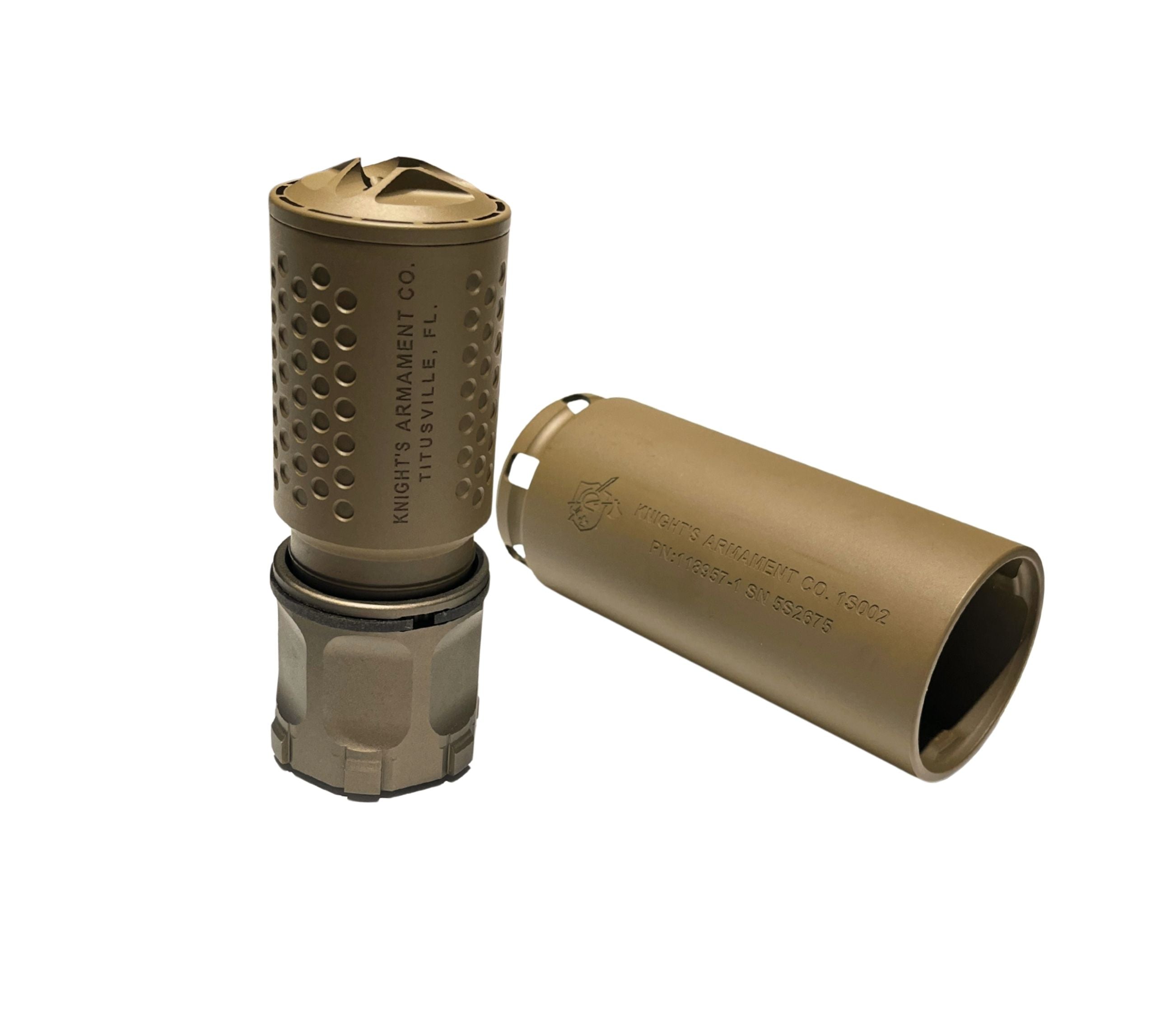 KAC QDC / MCQ-PRT Dummy Gel Blaster Mock Suppressor - FDE