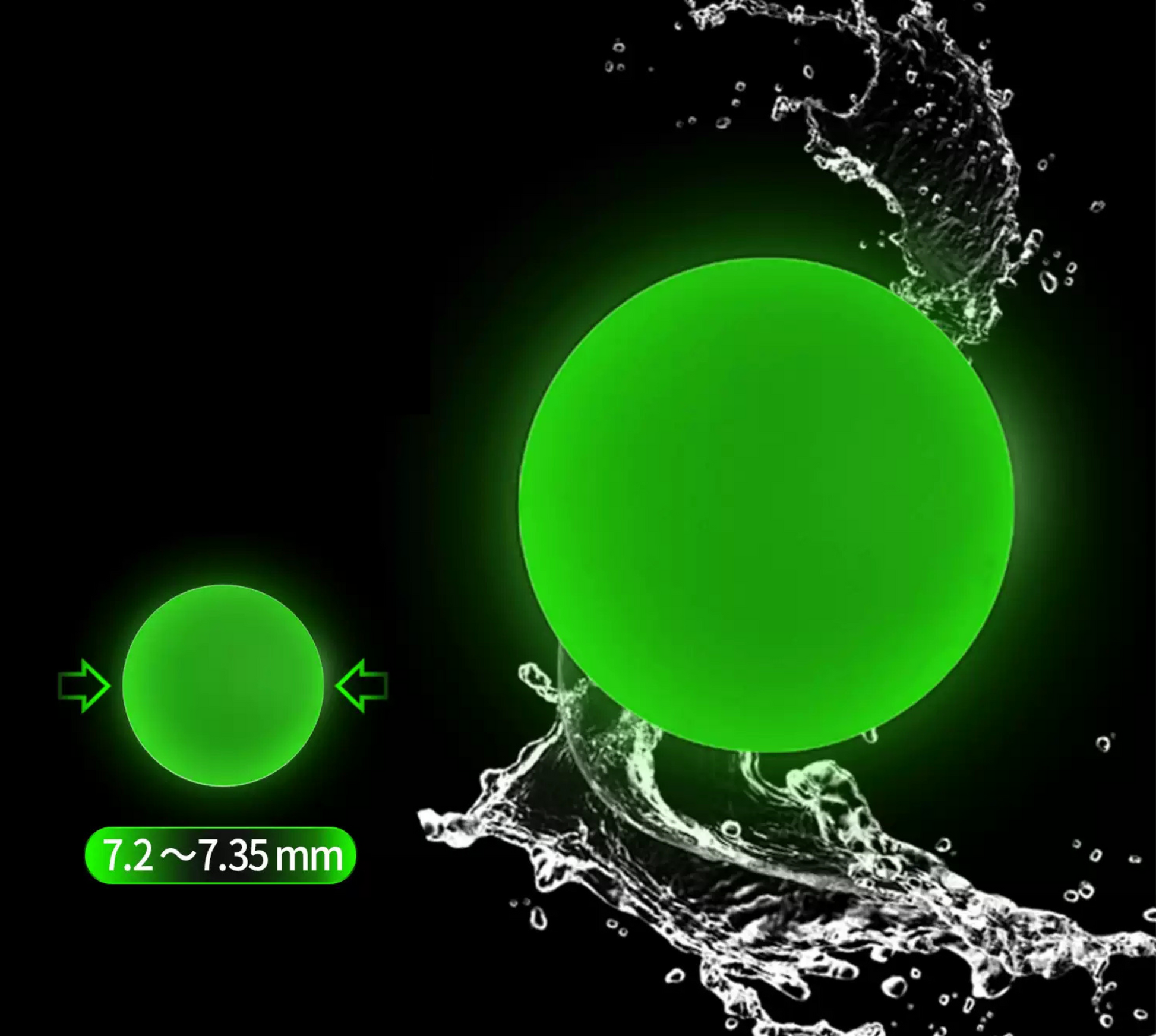 Star River Hellfire Glow In The Dark High Consistency Tracer Gel Balls