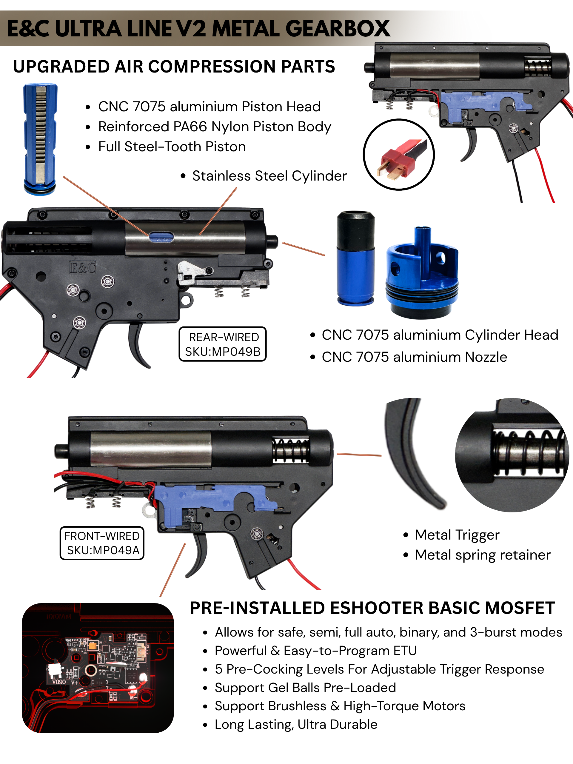 COLT XM177 W/ M203 AEG Gel Blaster | E&C Ultra Line
