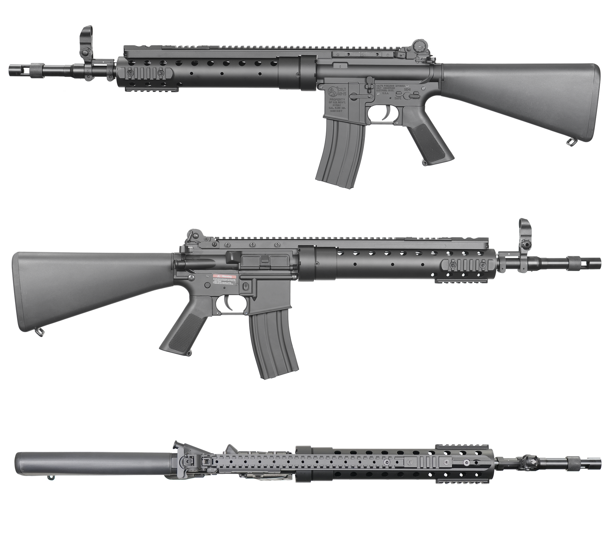 E&C MK12 Mod 0 SPR AEG Gel Blaster | M16A1 Receiver & A2 Stock