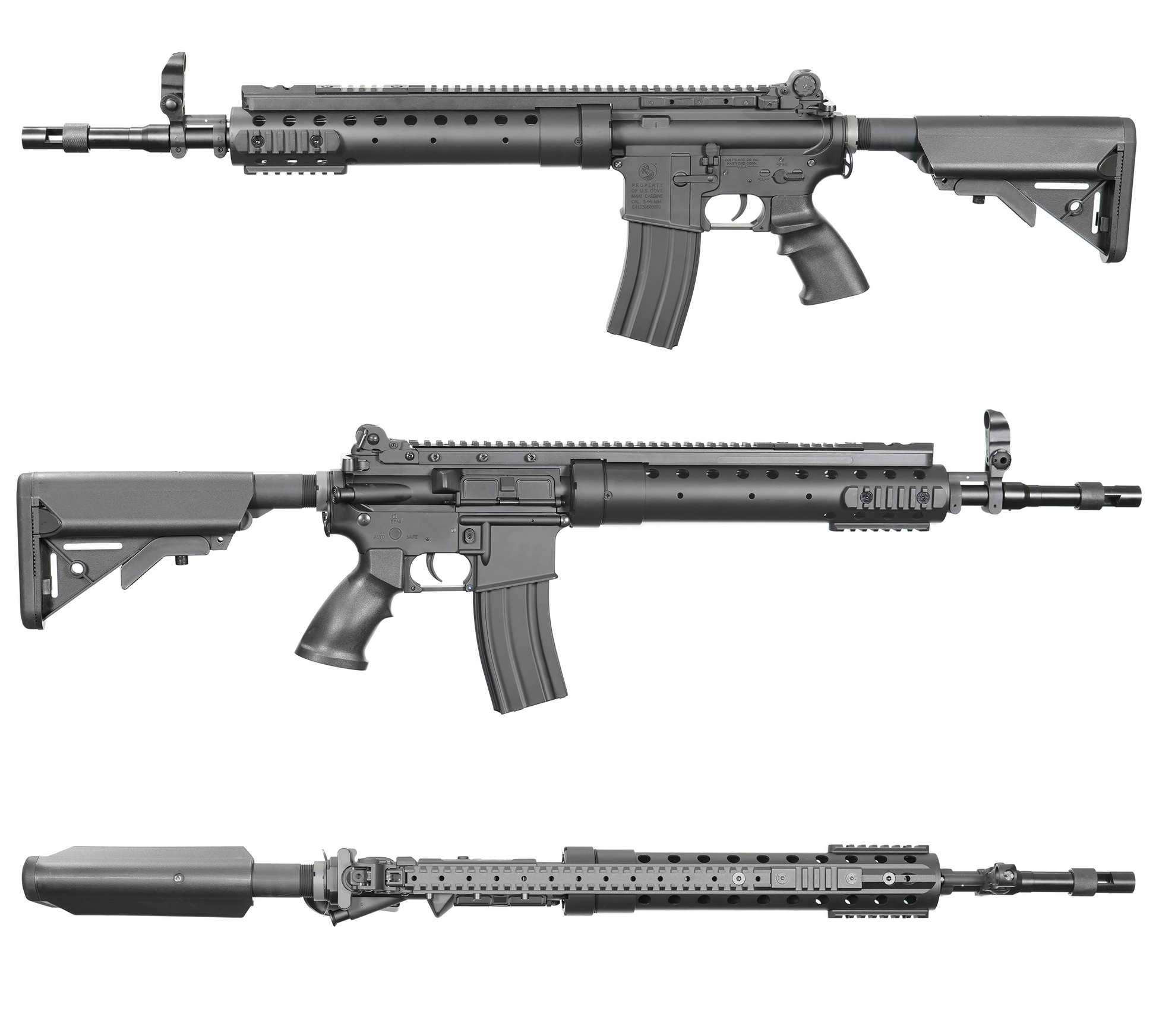 E&C MK12 Mod 0 SPR AEG Gel Blaster | M4A1 Receiver & Crane Stock