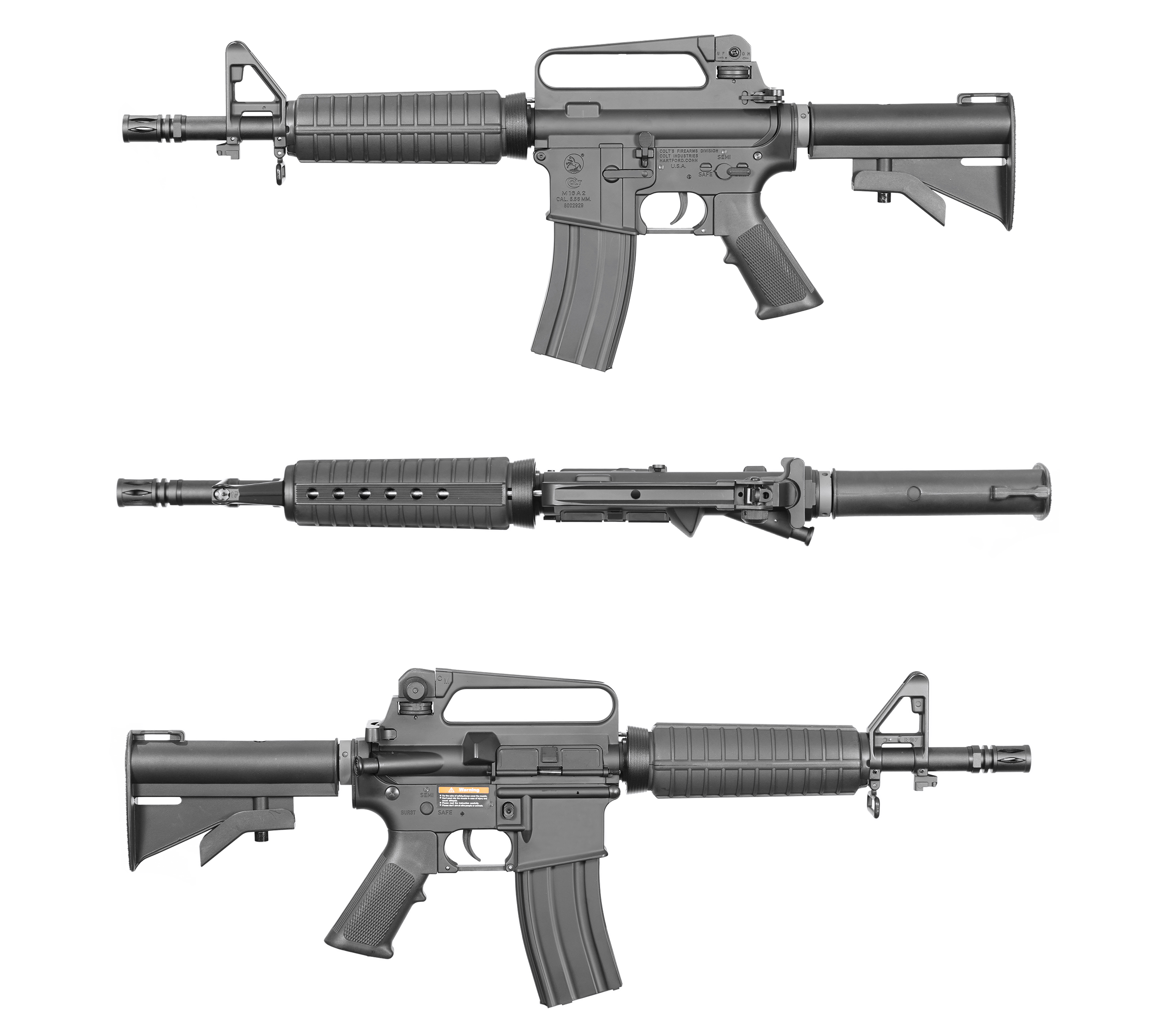Colt M733 Commando AEG Gel Blaster | E&C Ultra Line
