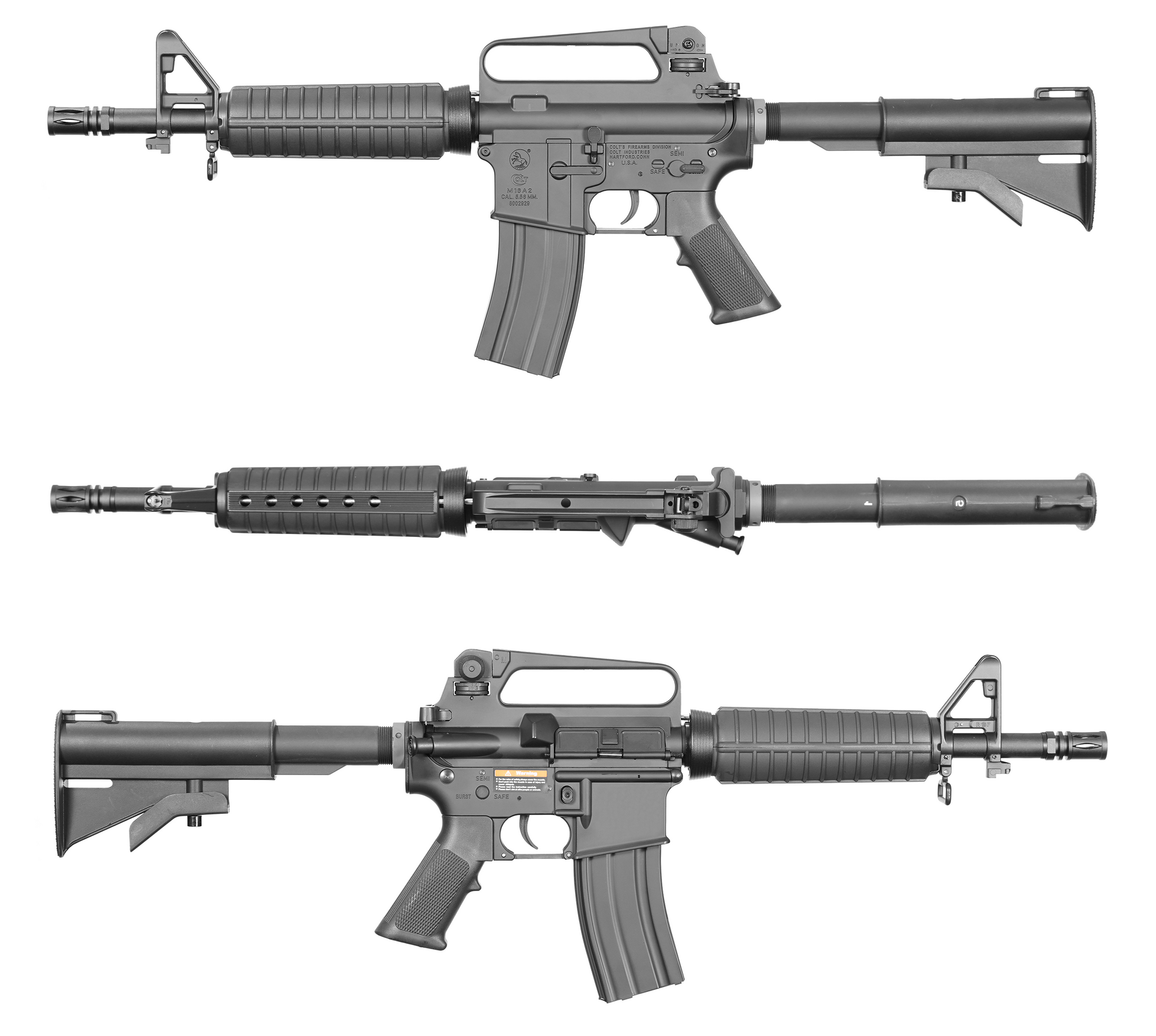 Colt M733 Commando AEG Gel Blaster | E&C Ultra Line