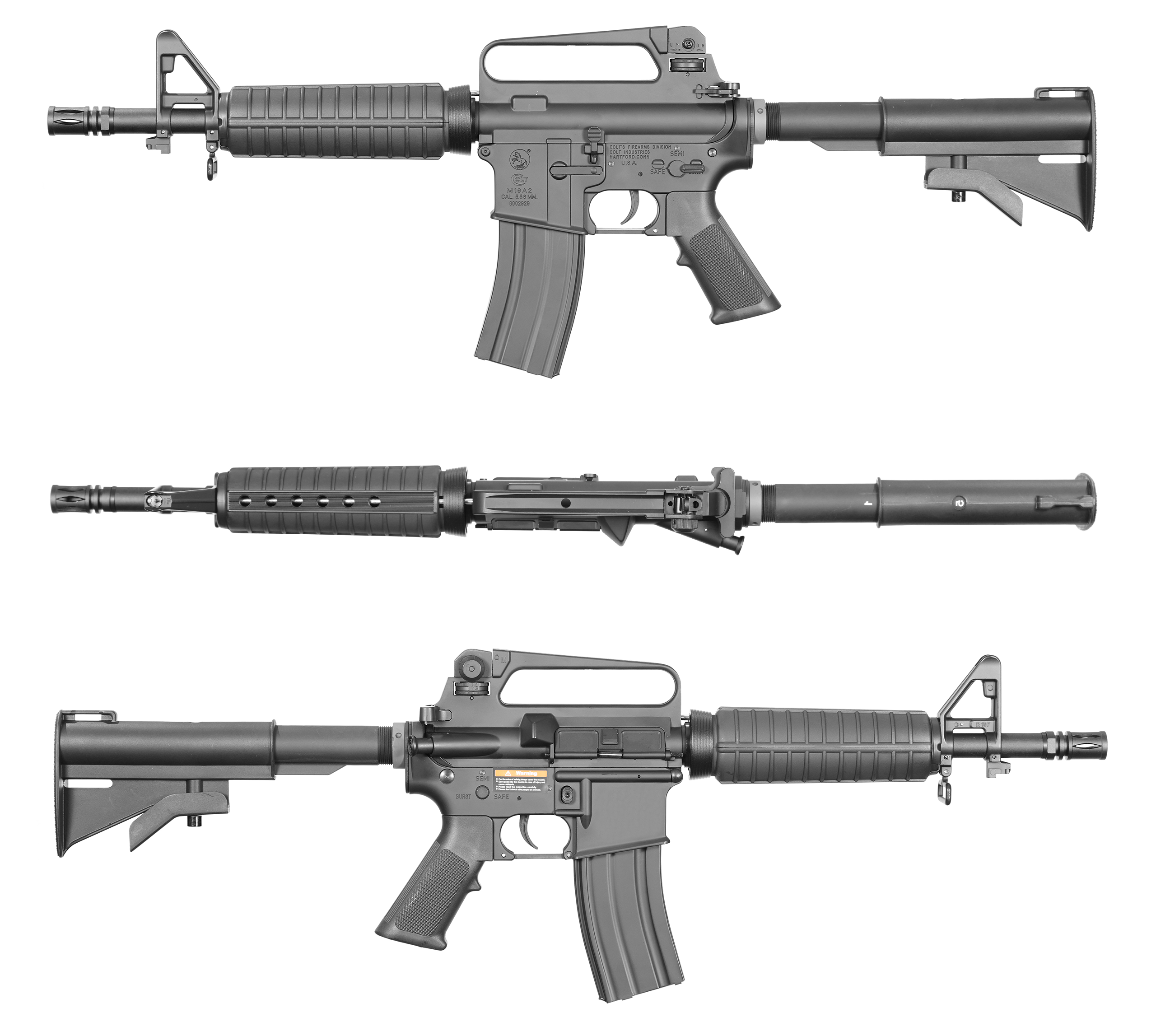 Colt M733 Commando AEG Gel Blaster | E&C Ultra Line