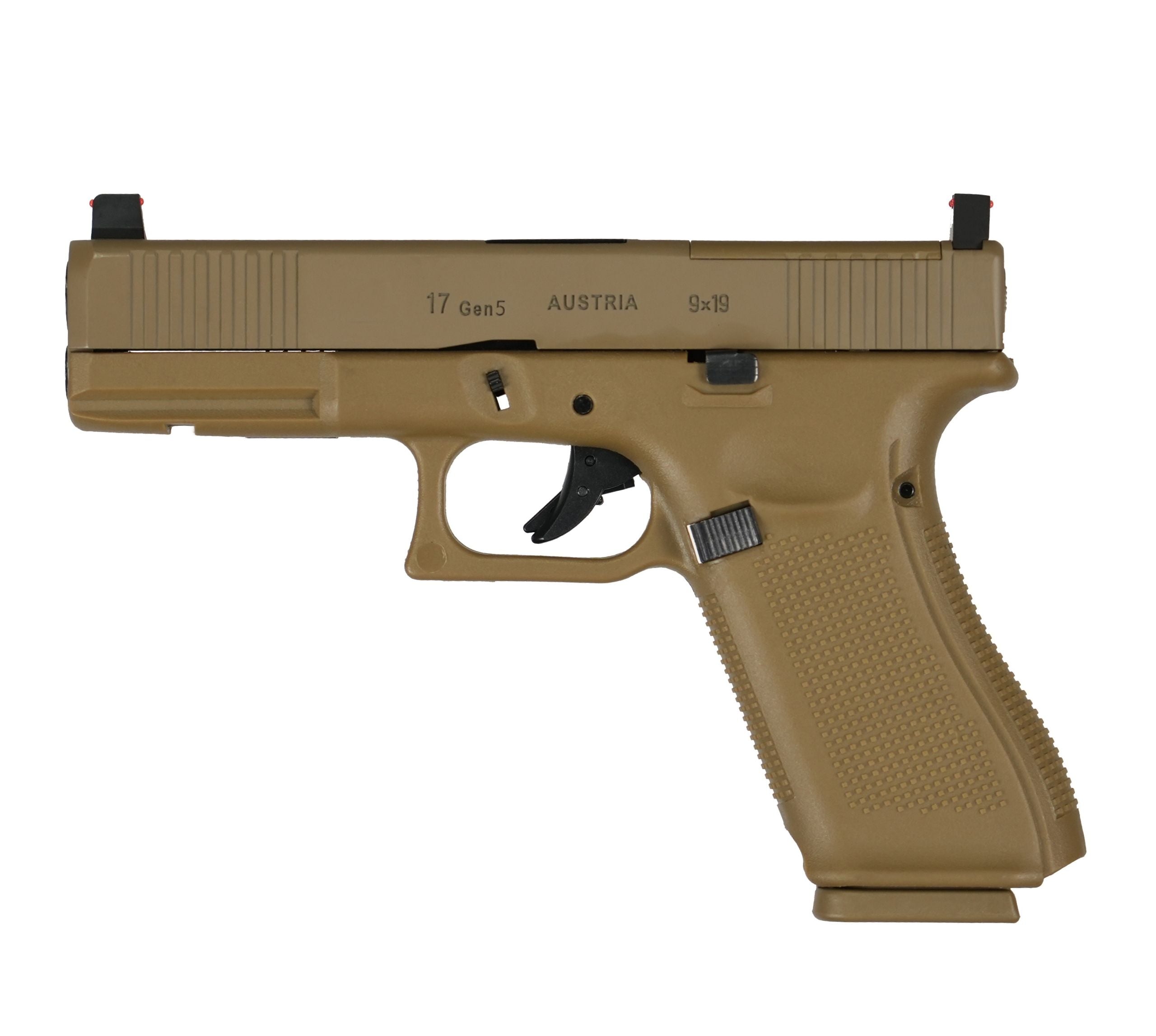E&C G17 Gen5 MOS GBB Pistol Gel Blaster - Tan