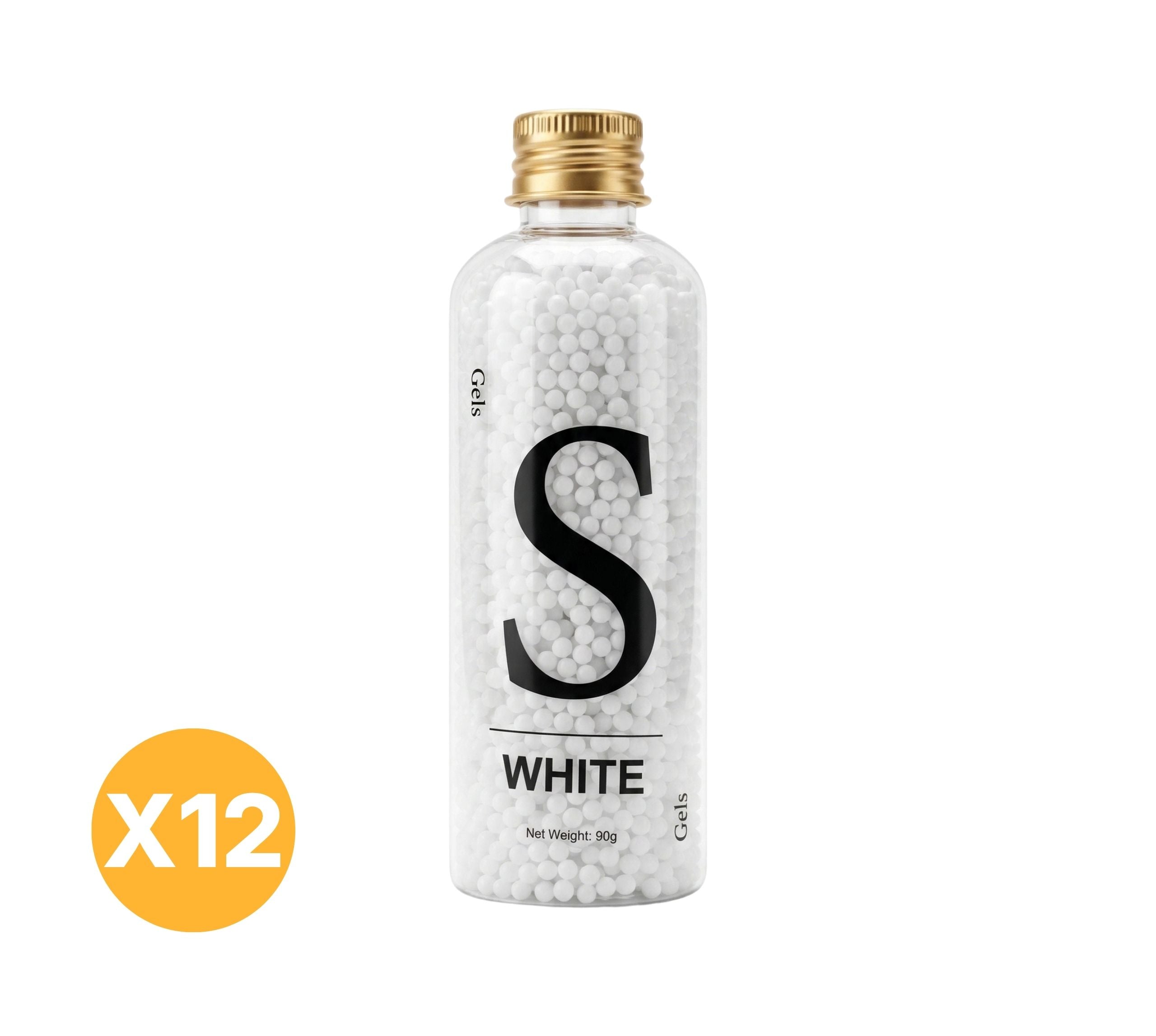 SUPER White Hard Gel Balls -90g - 12
