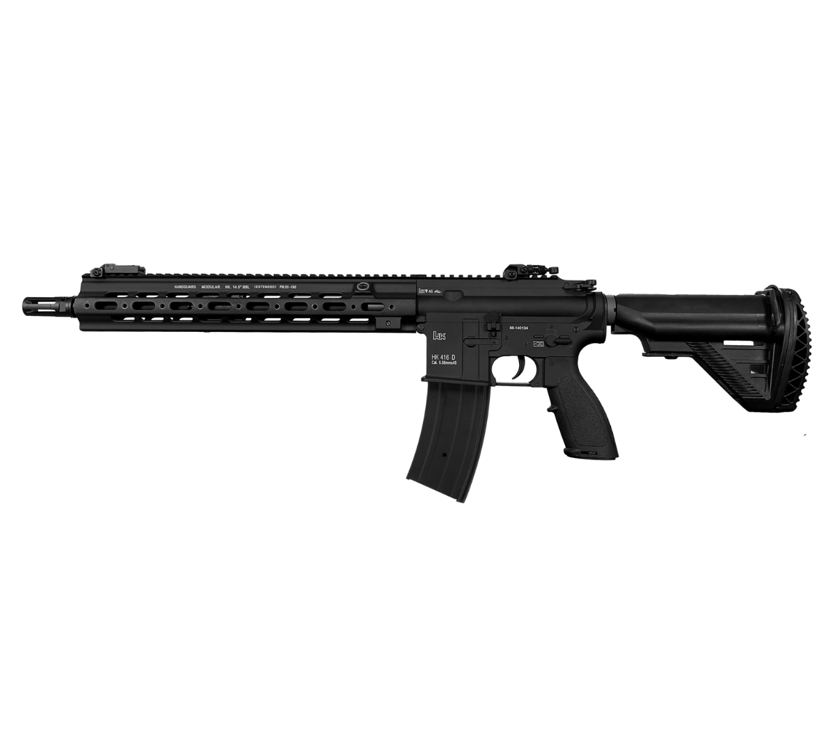 E&C HK416D AEG Gel Blaster Replica-14.5‘’ - Black