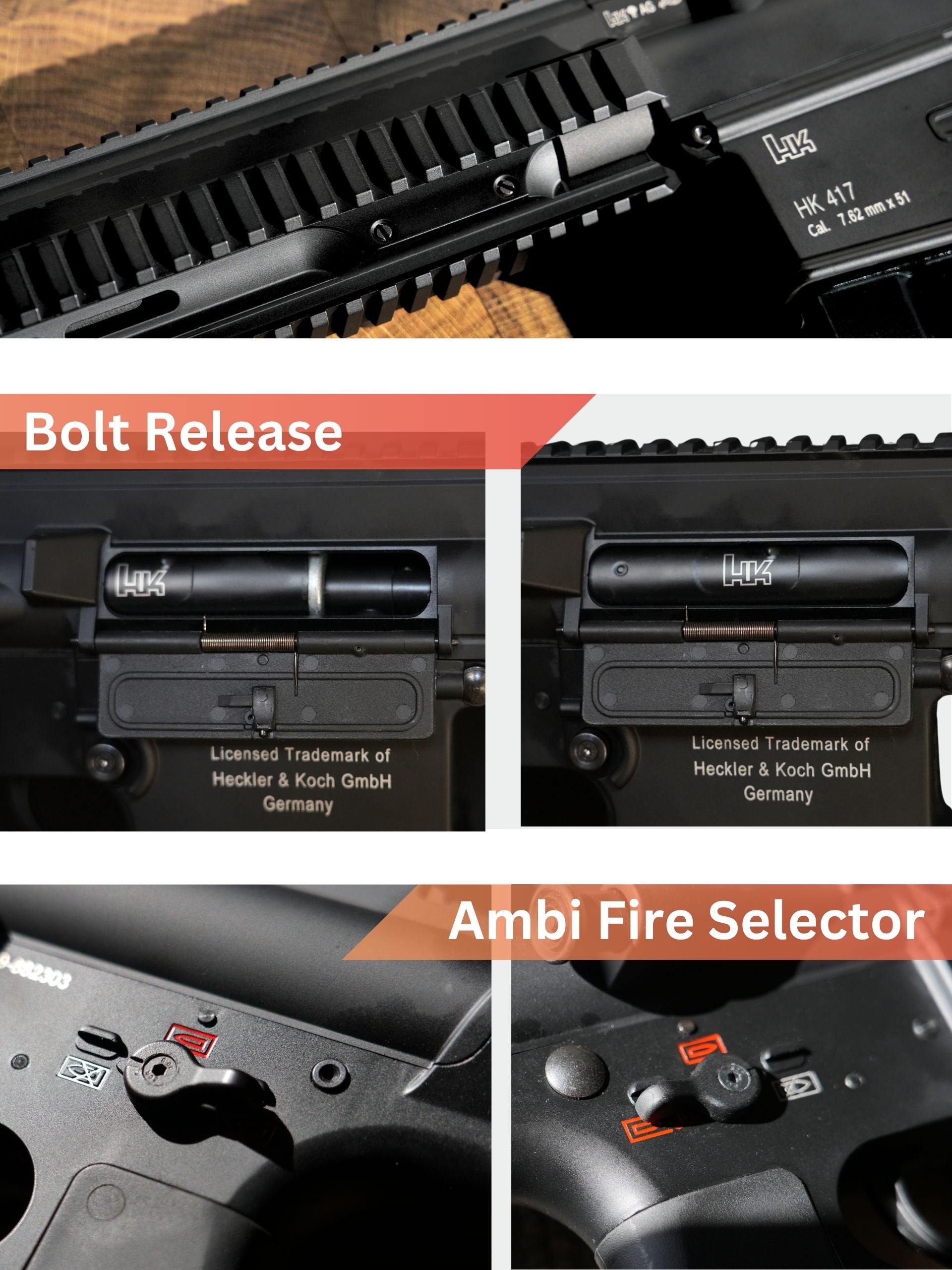 HK417A1 AEG Gel Blaster Replica | E&C Ultra Line