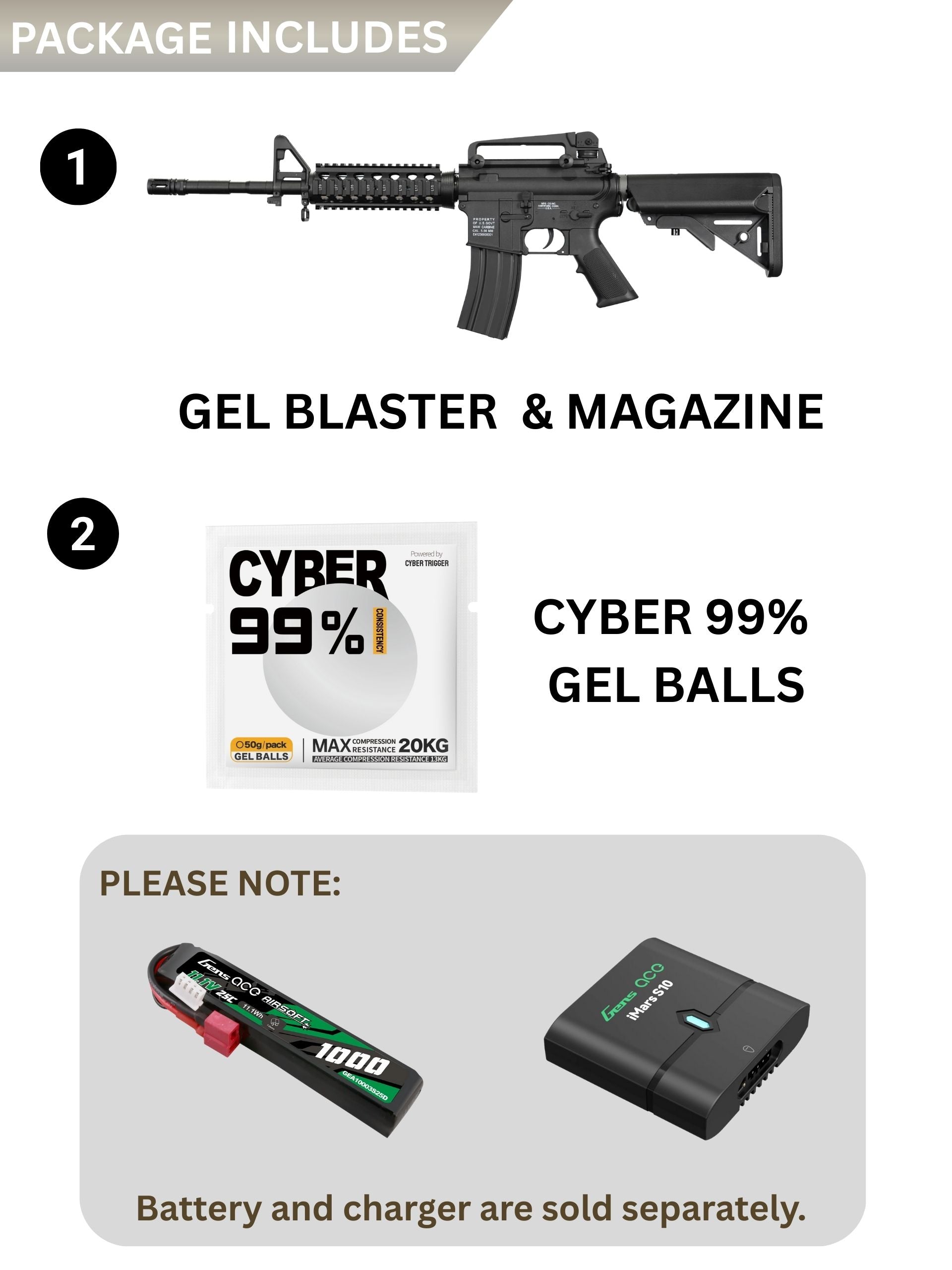 COLT M4A1 RIS AEG Gel Blaster| E&C Value Plus