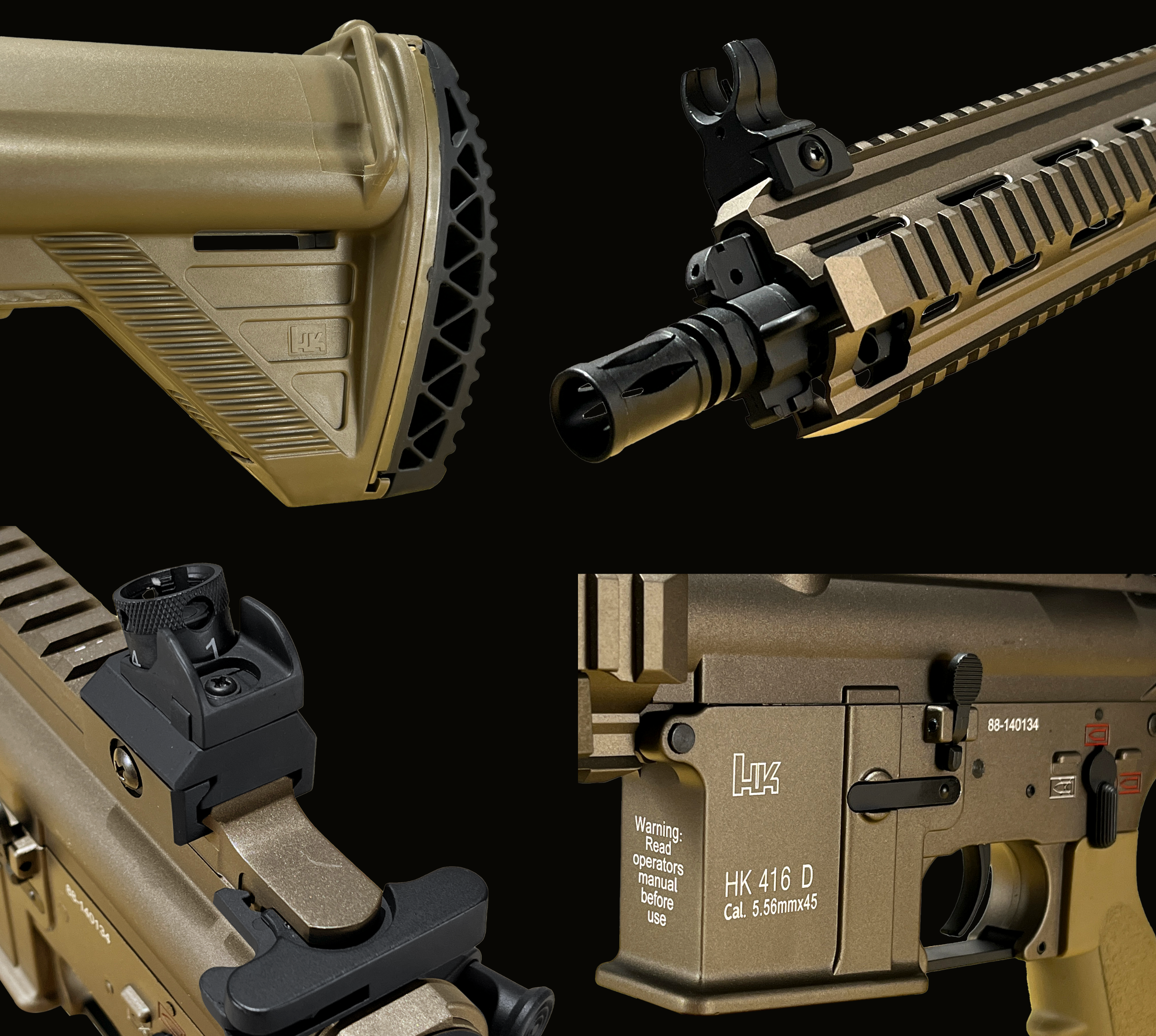 HK416D Ver2. AEG Gel Blaster Replica | E&C Ultra Line