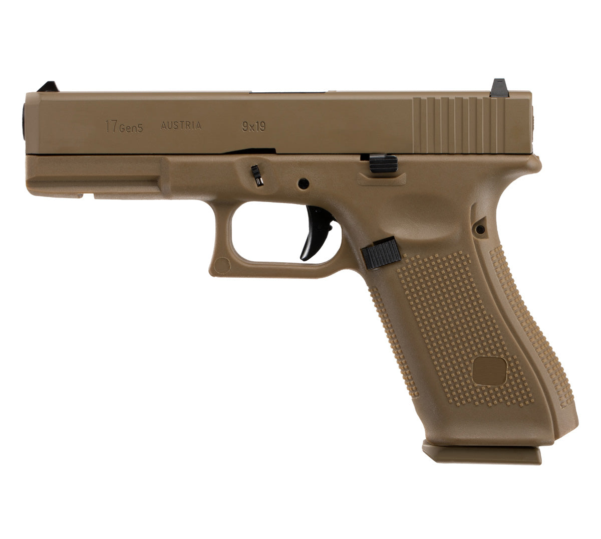 E&C G17 Gen5 Gas Blowback Gel Blaster Pistol - Tan