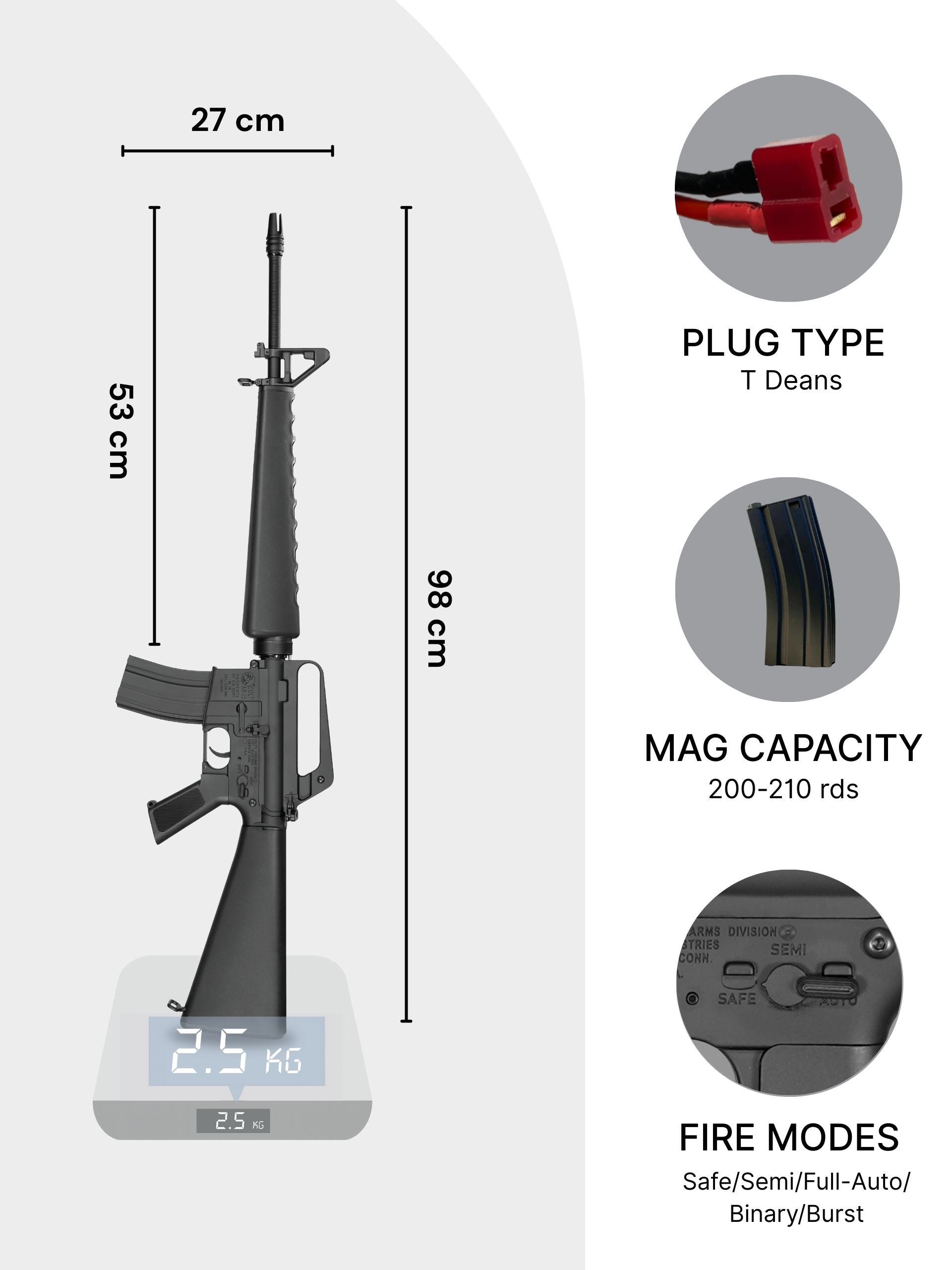Colt M16 AEG Gel Blaster | E&C Ultra Line
