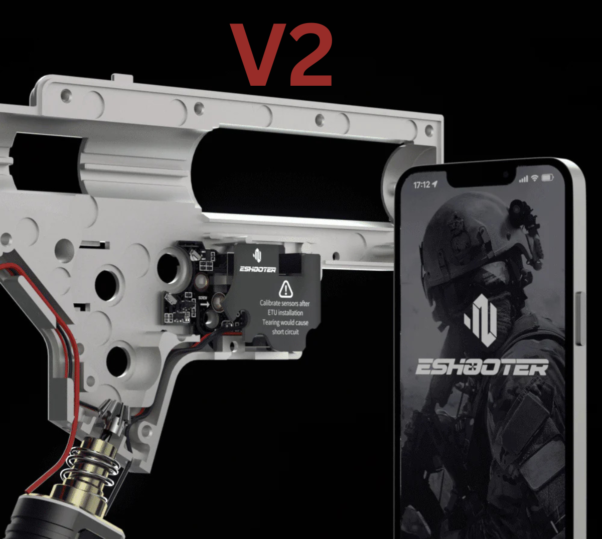 Eshooter KESTREL V2 - Bluetooth Mosfet For Gel Blaster V2 Gearbox - Backwired