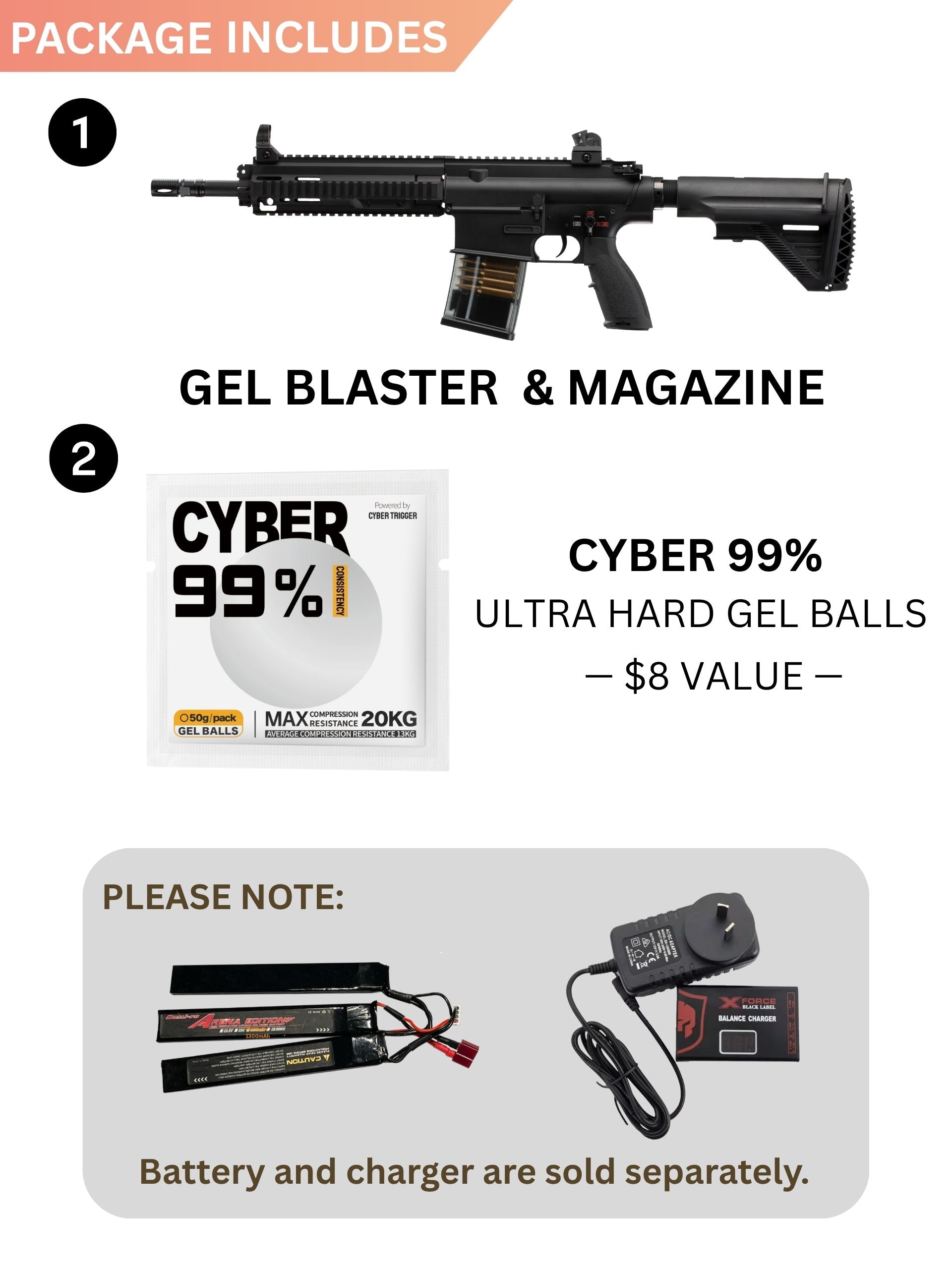HK417A1 AEG Gel Blaster Replica | E&C Ultra Line