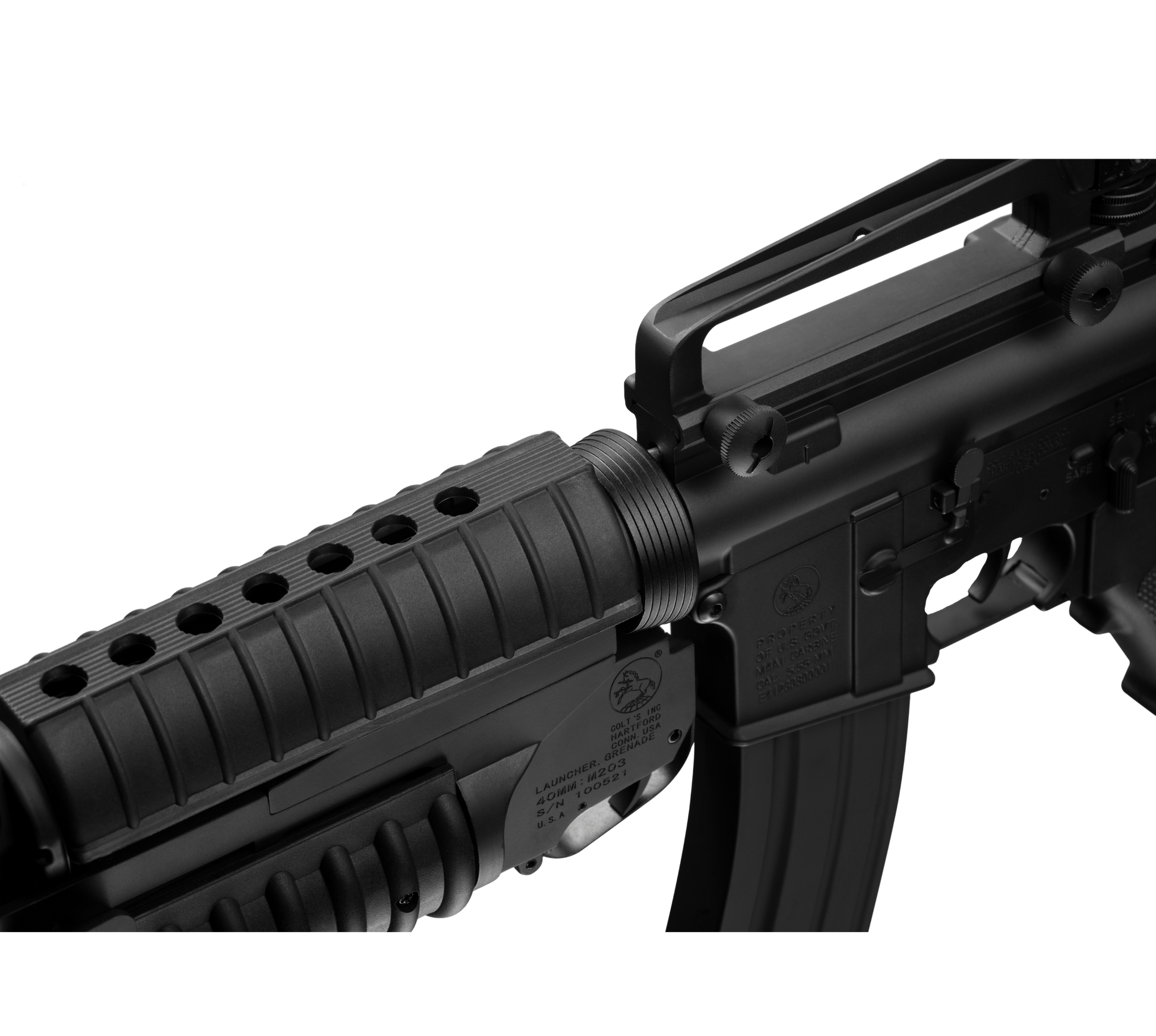 COLT M4A1 W/M 203 Launcher AEG Gel Blaster | E&C Ultra Line