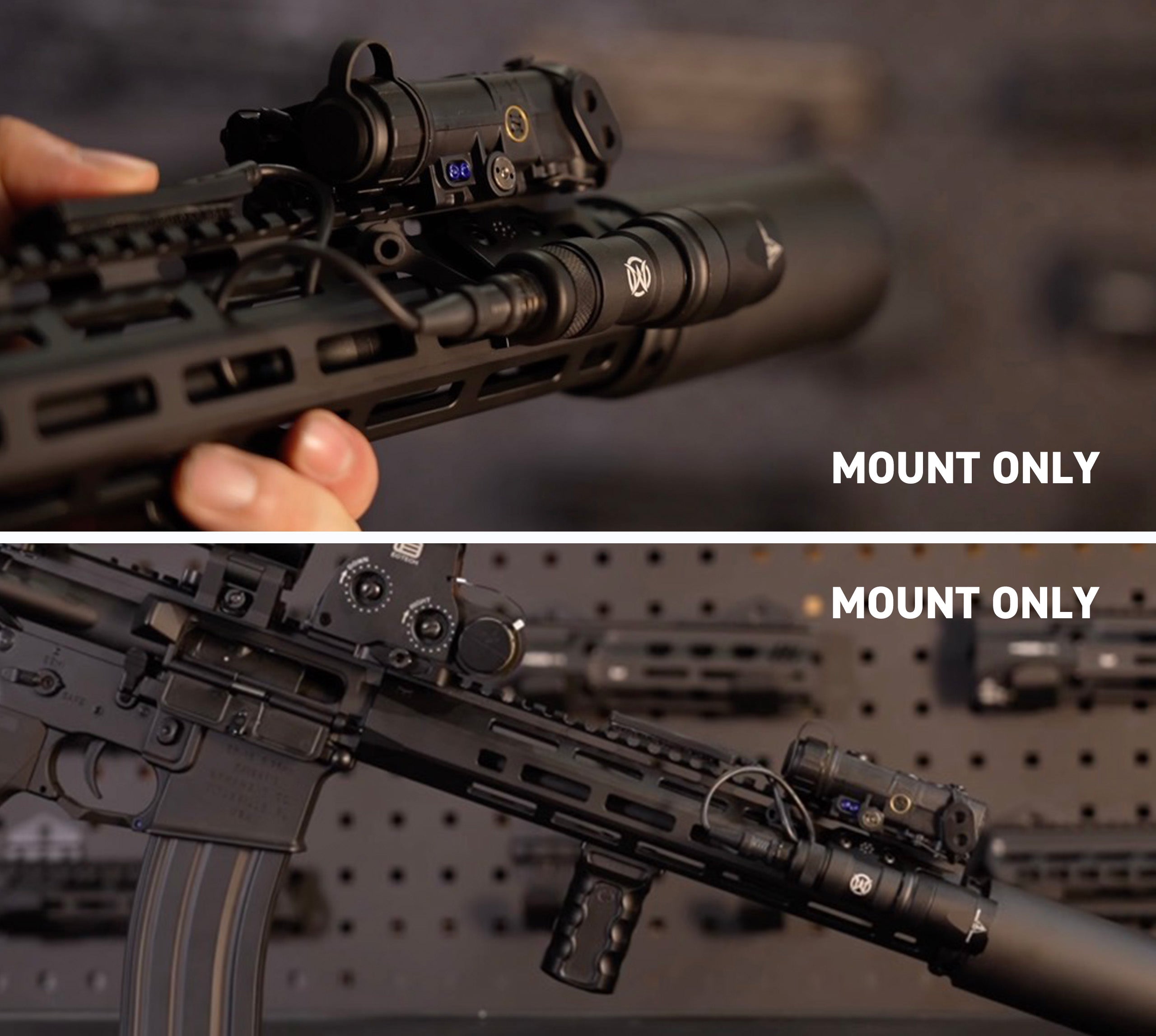 WADSN M-LOK/Keymod Offset Rail Light Mount for Gel Blaster