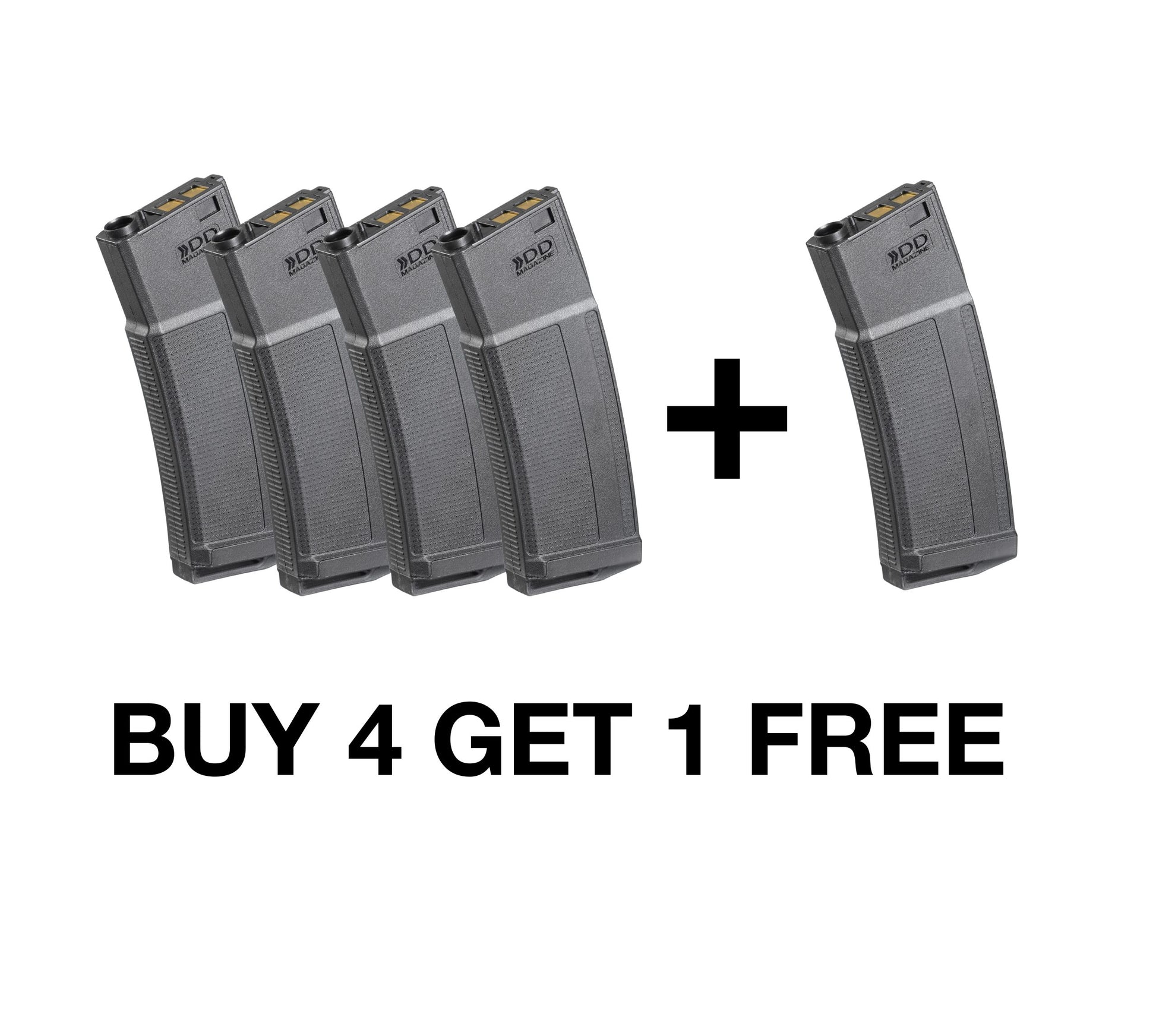 Jingji DANIEL DEFENSE AEG Magazine for M4 Gel Blaster - Buy 4 Get 1 Free - Magazine x 5