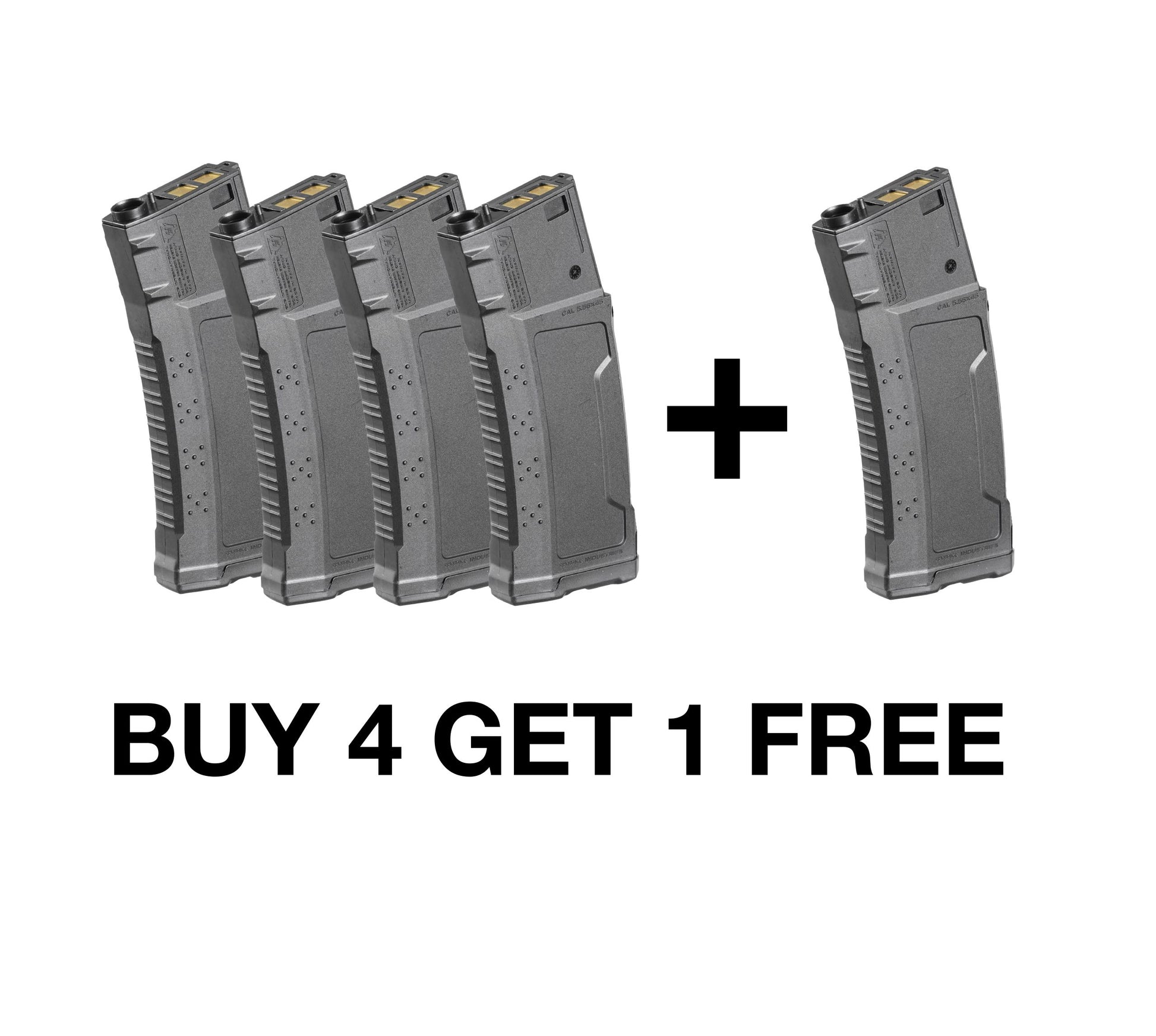 Jingji Strike industries AEG Magazine for M4 Gel Blaster - Buy 4 Get 1 Free - Magazine x 5