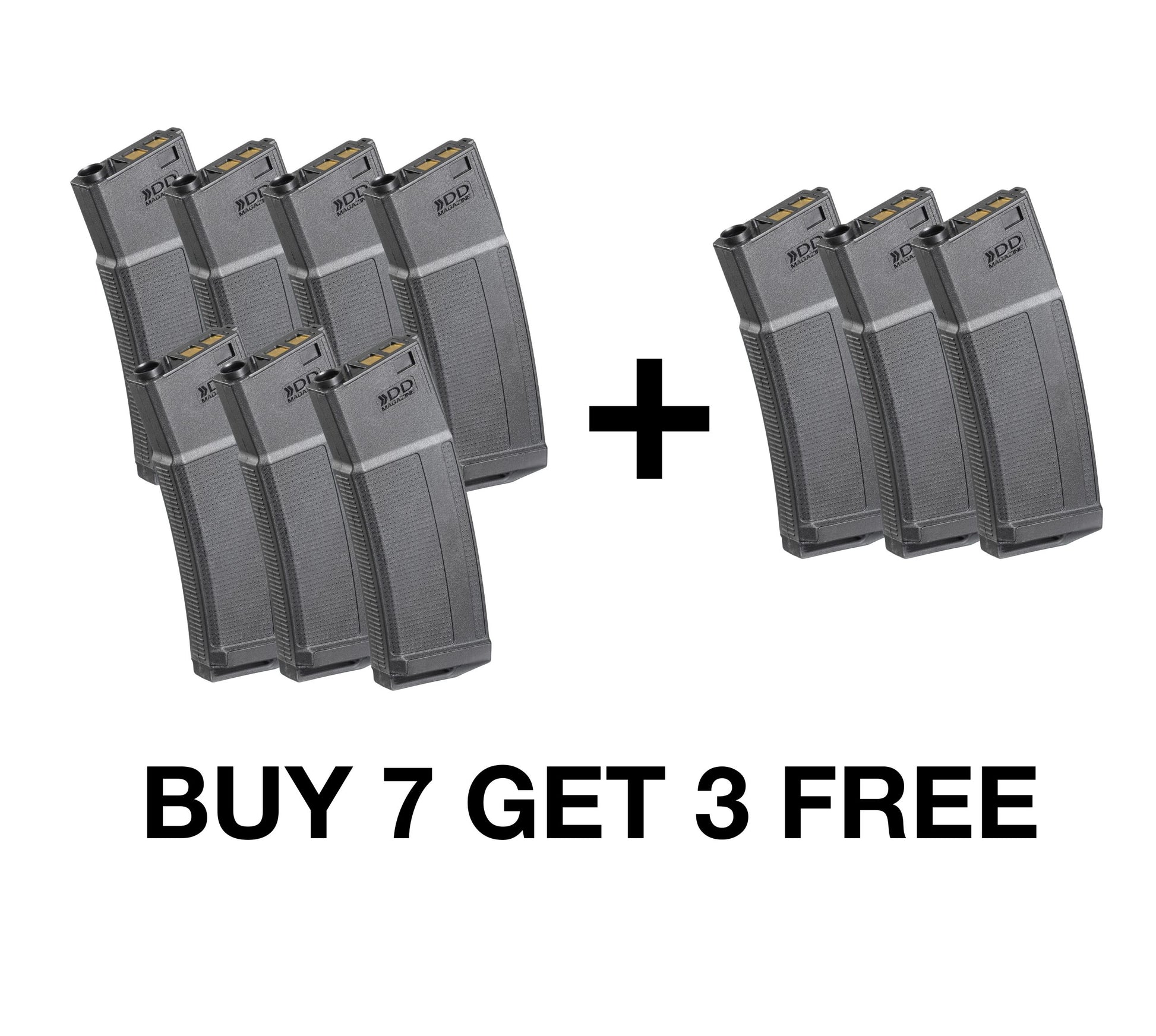 Jingji DANIEL DEFENSE AEG Magazine for M4 Gel Blaster - Buy 7 Get 3 Free - Magazine x 10