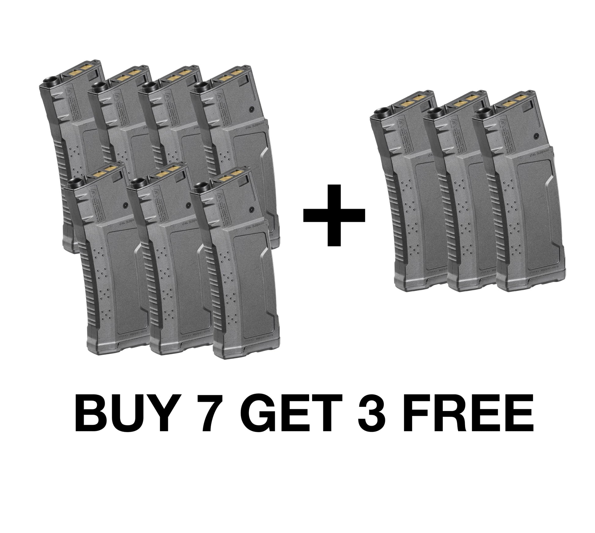 Jingji Strike industries AEG Magazine for M4 Gel Blaster - Buy 7 Get 3 Free - Magazine x 10