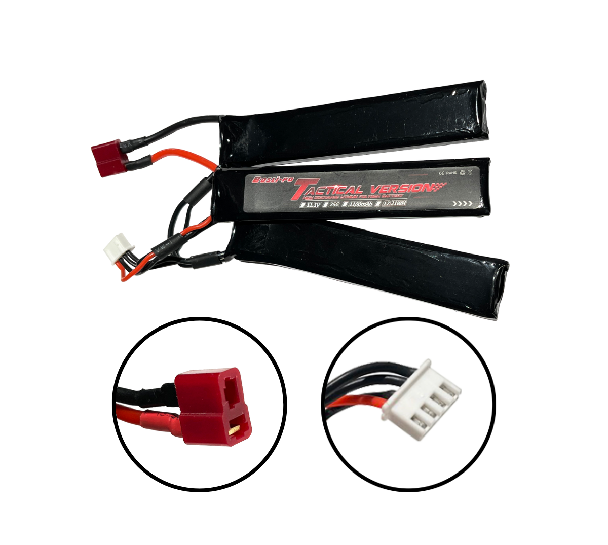 Bosli-po 11.1V Tactical Ver. T Deans Battery-1100mAh