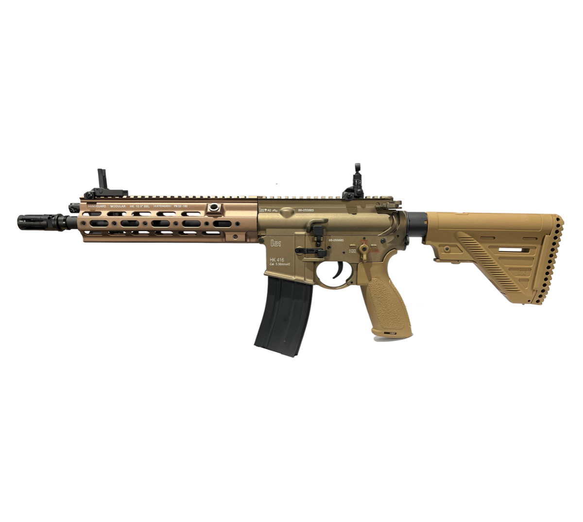 HK416A5 Geissele AEG Gel Blaster Replica | E&C Ultra Line - Tan