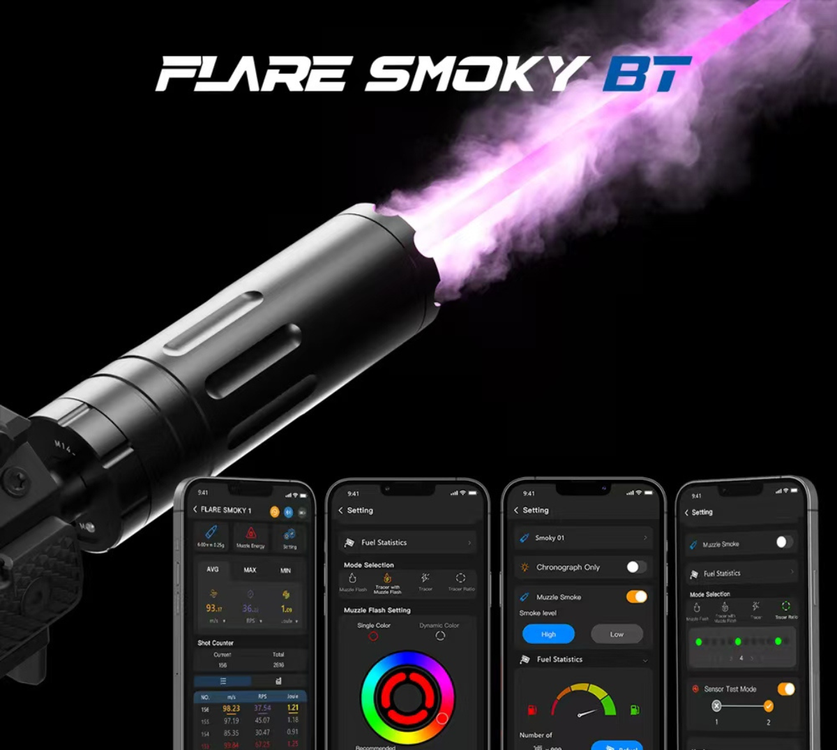 Eshooter Flare Smoky BT: Gel Blaster Tracer Unit