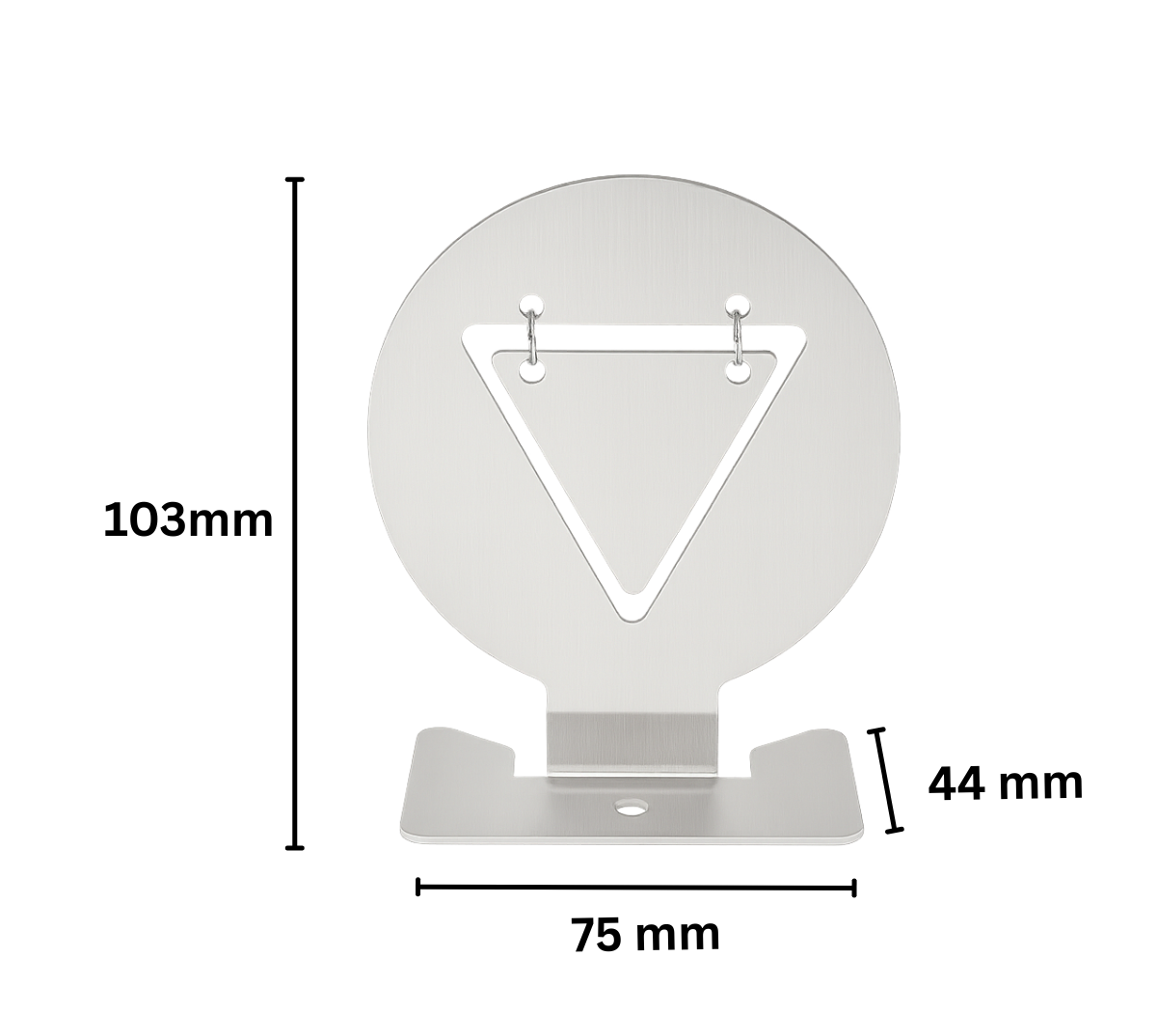 Stainless Steel Target For Gel Blaster - Triangle