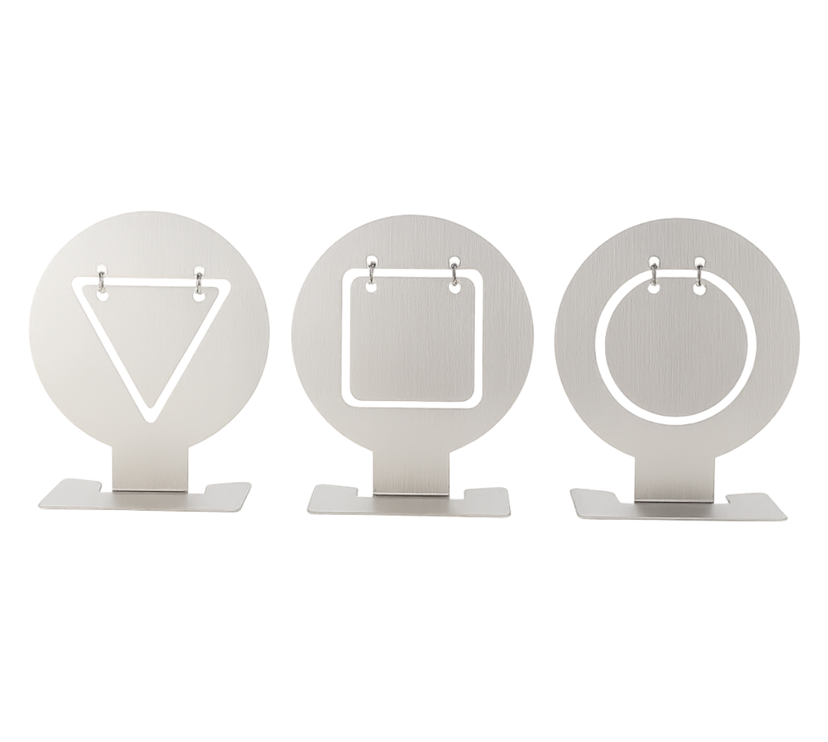 Stainless Steel Target For Gel Blaster - Bundle- All 3 shapes