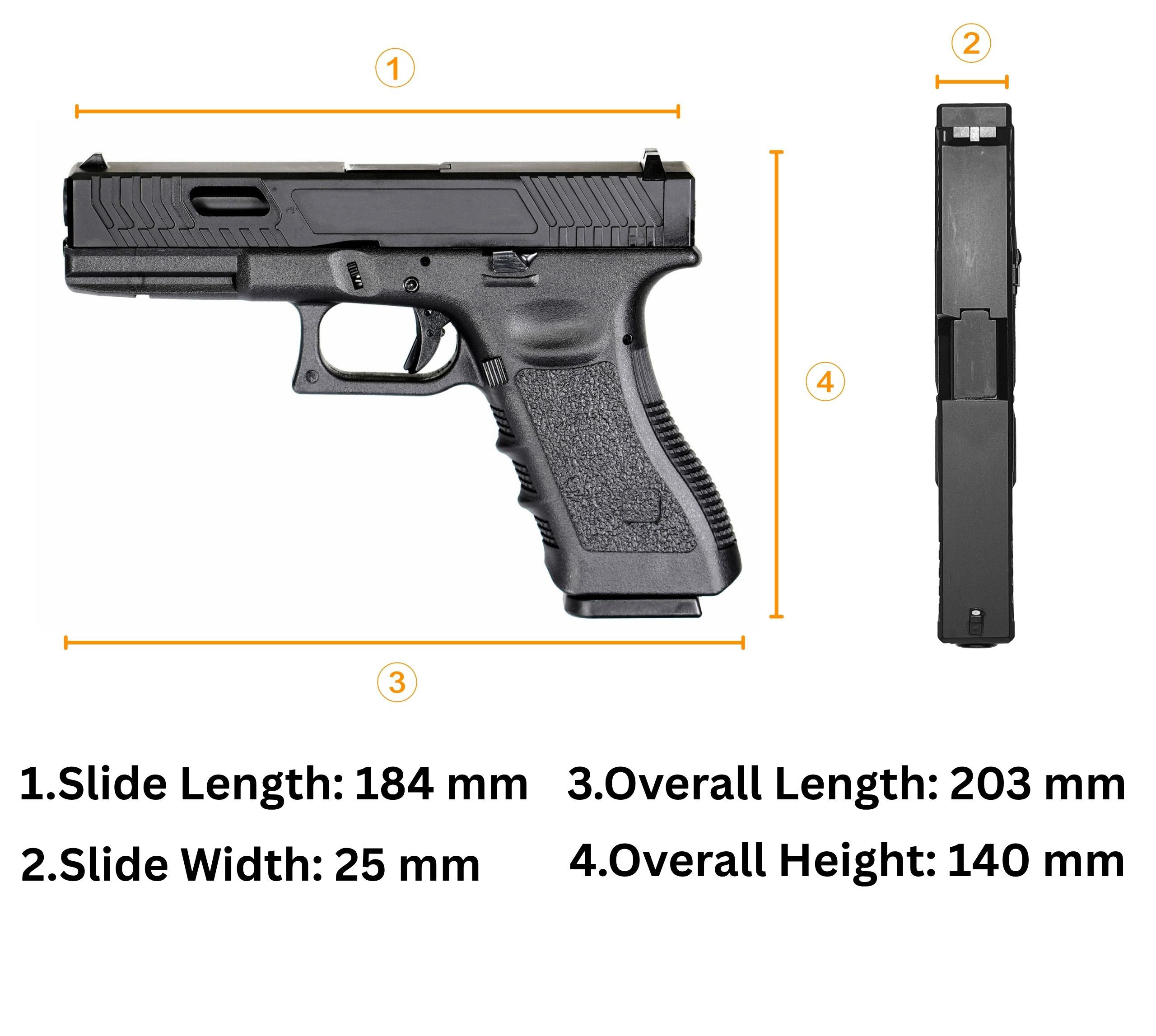 TTI G-Series G17 Combat Master Gas Blowback Gel Blaster Pistol
