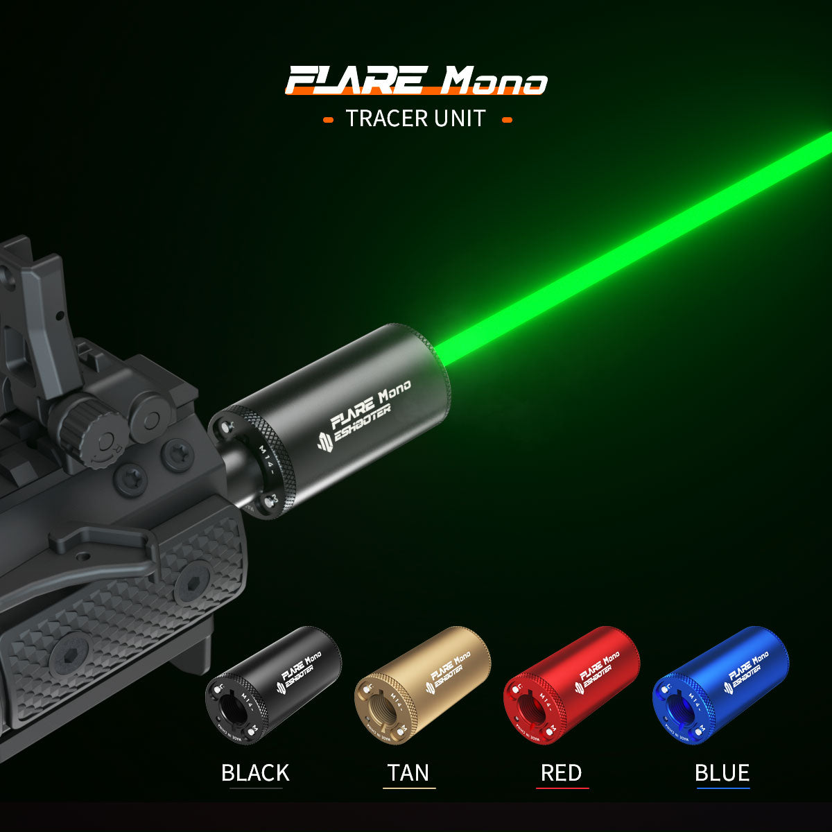 Eshooter Flare Mono: Gel Blaster Tracer/Flame Unit